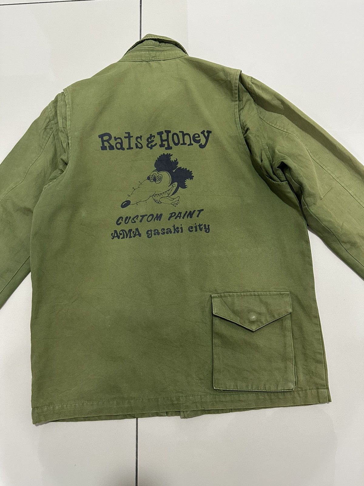 Vintage Vintage I.Spiewak and Sons M-65 Military Jacket Custom Paint Size US M / EU 48-50 / 2 - 11 Thumbnail