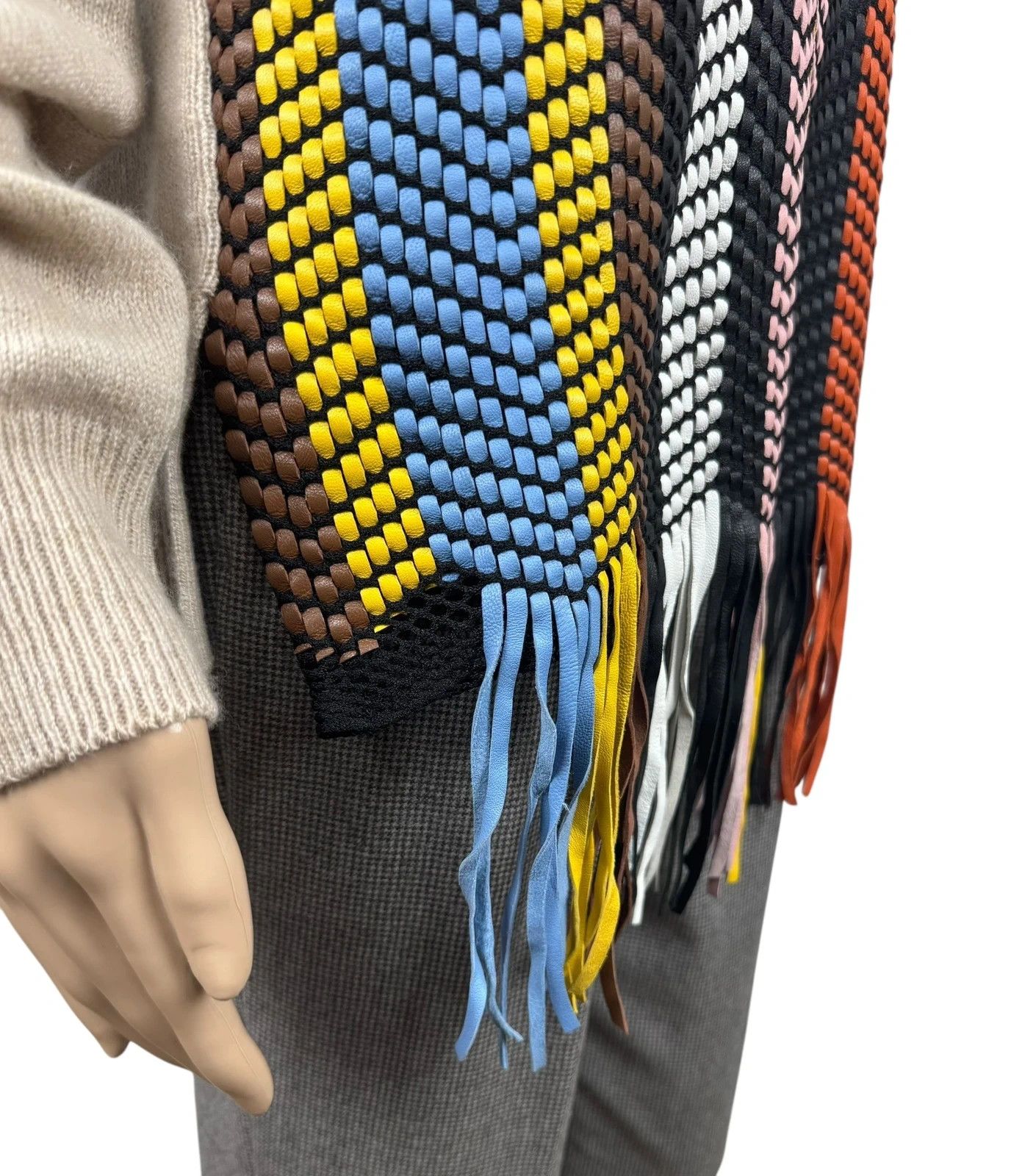 Tory Burch Tory Burch Sweater Wool Cashmere Leather Front Woven size M Size M / US 6-8 / IT 42-44 - 5 Thumbnail