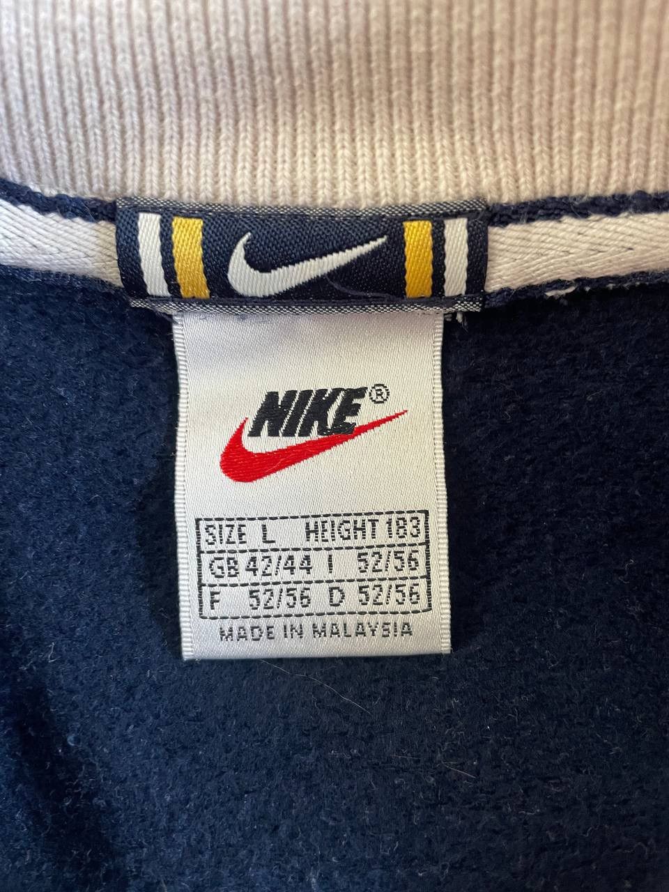 Nike Nike Sweatshirt Crewneck Navy Vintage 1990s Size US L / EU 52-54 / 3 - 11 Thumbnail