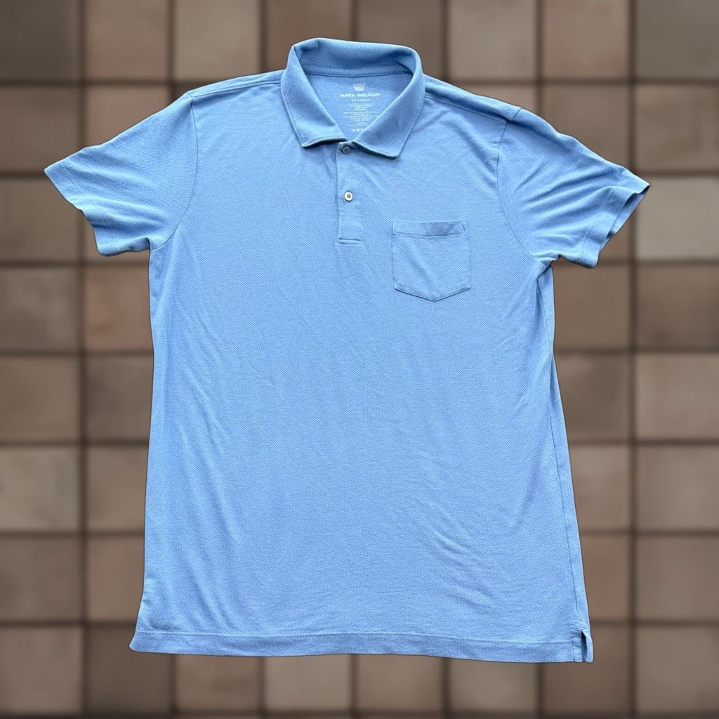 Vintage Mack Weldon Polo Shirt Men 2XL Blue Activewear Outdoors Golf Athletic Logo Shirt Casual Golfing Modern Outdoor Sports Size US XXL / EU 58 / 5 - 1 Thumbnail