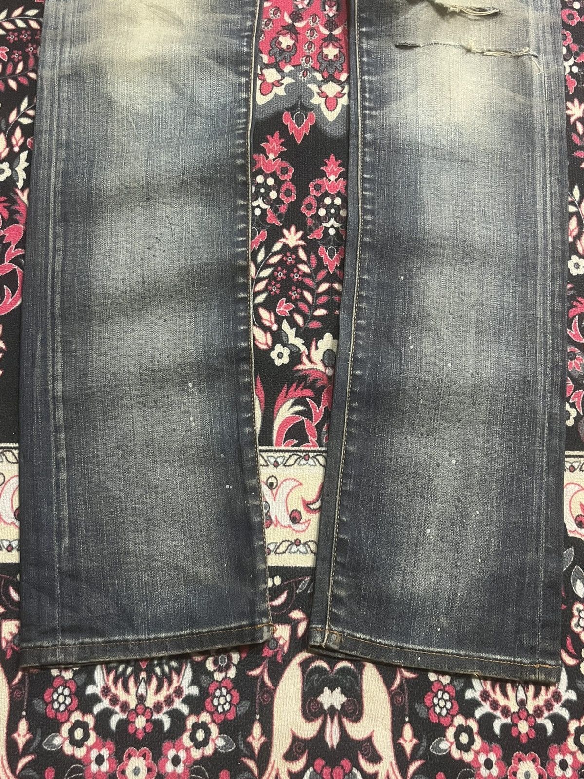 Dior Christian Dior Homme Distressed Mud Washed Jeans Size US 27 - 11 Thumbnail