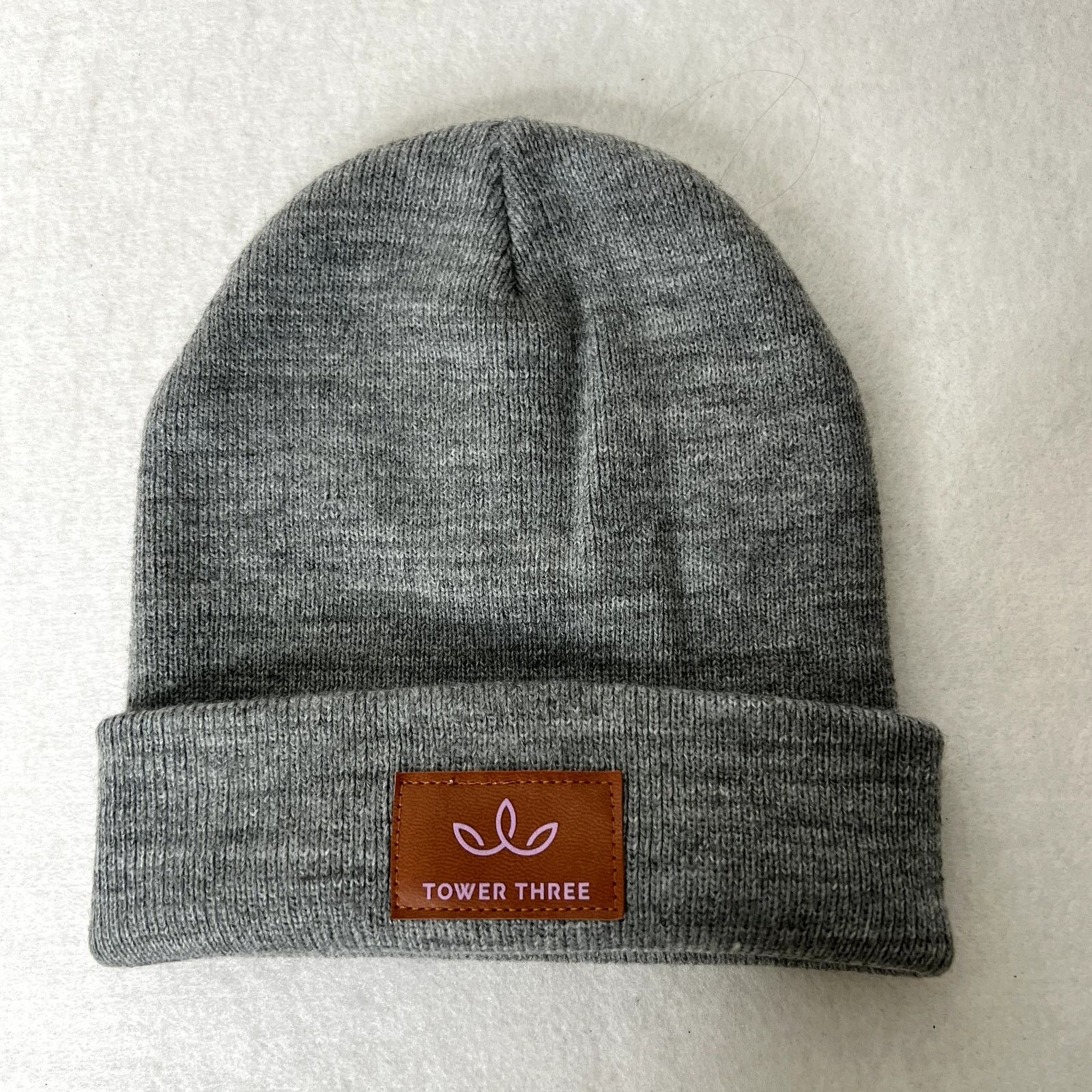 Other Tower Three Logo Gray Beanie Hat Size ONE SIZE - 2 Thumbnail