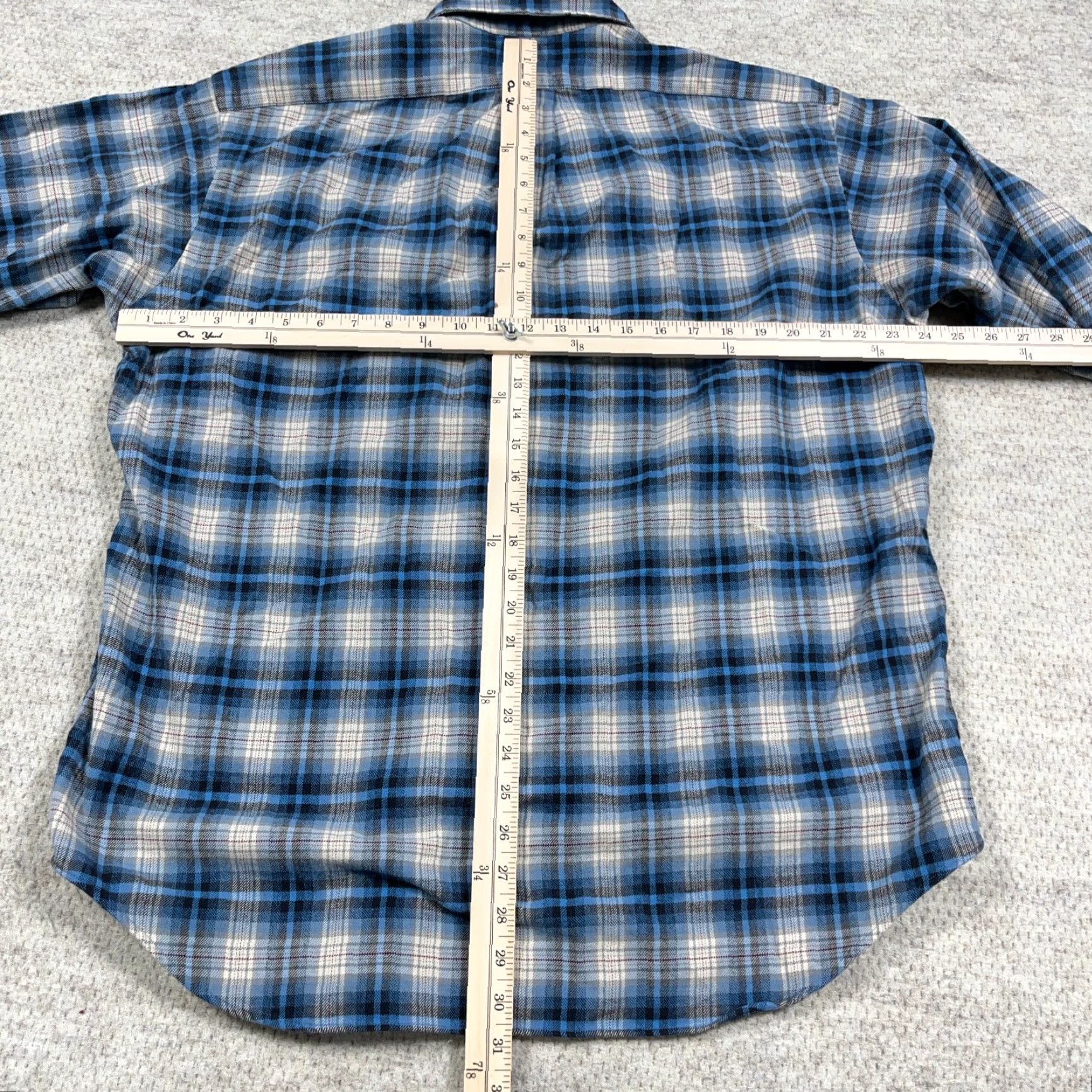 Ralph Lauren Ralph Lauren Shirt Men Large Blue Plaid Flannel Button-Up Long Sleeve Cotton Button-Front Collared Regular Size US L / EU 52-54 / 3 - 4 Thumbnail