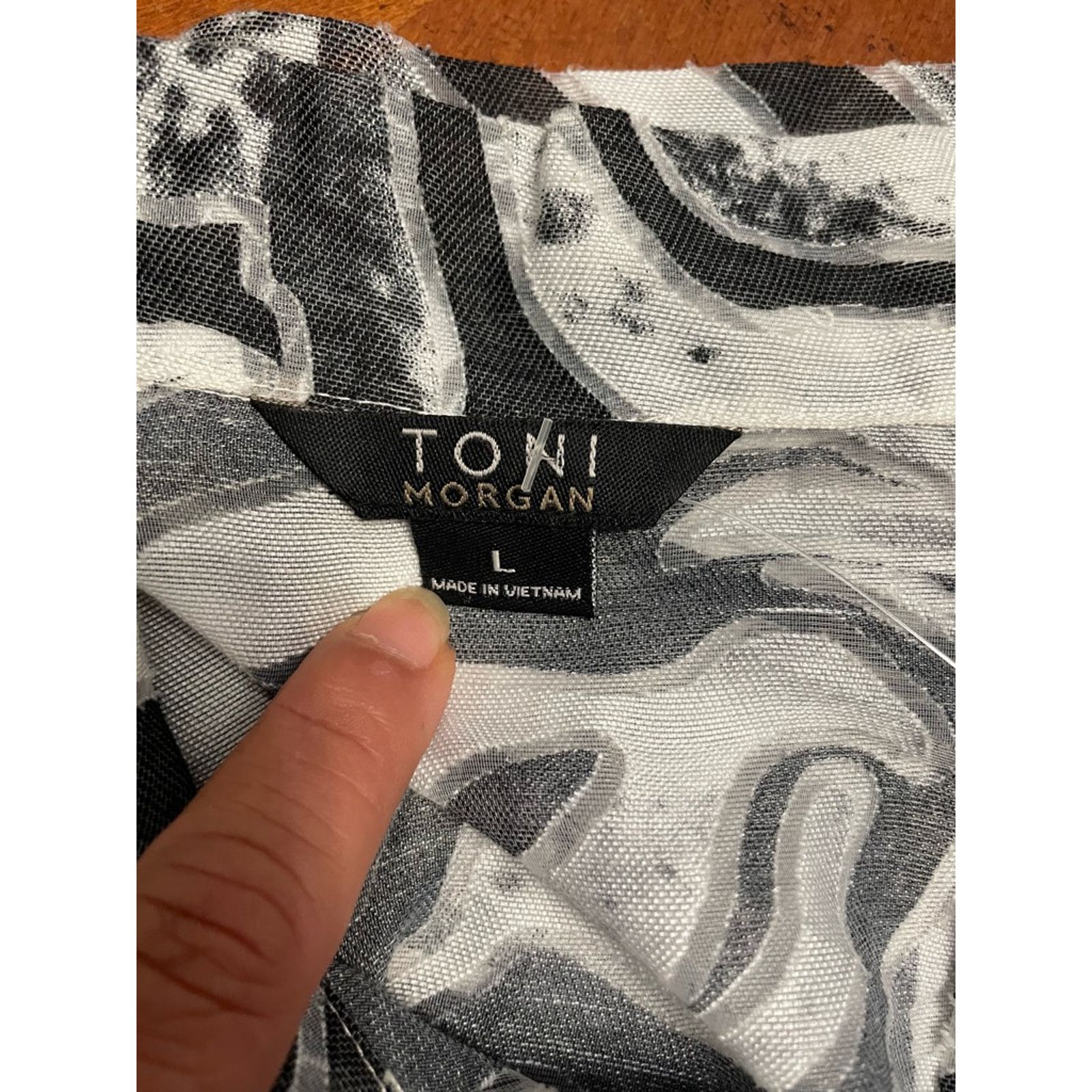 Other Toni Morgan Trucker Jacket Waist Length Button Front Gray M Size M / US 6-8 / IT 42-44 - 7 Thumbnail