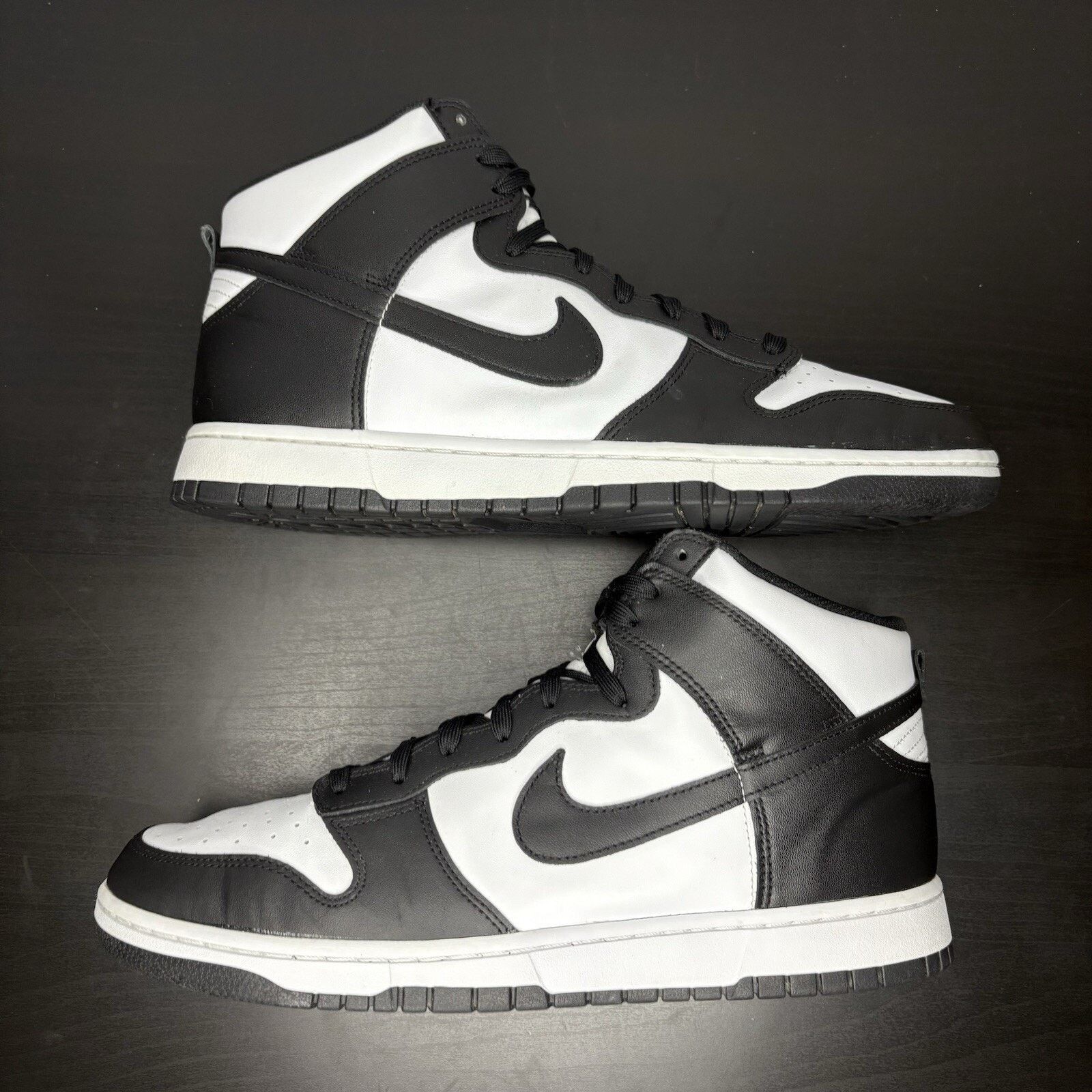 Nike Size 13 - Nike Dunk High Black White Size US 13 / EU 46 - 3 Thumbnail