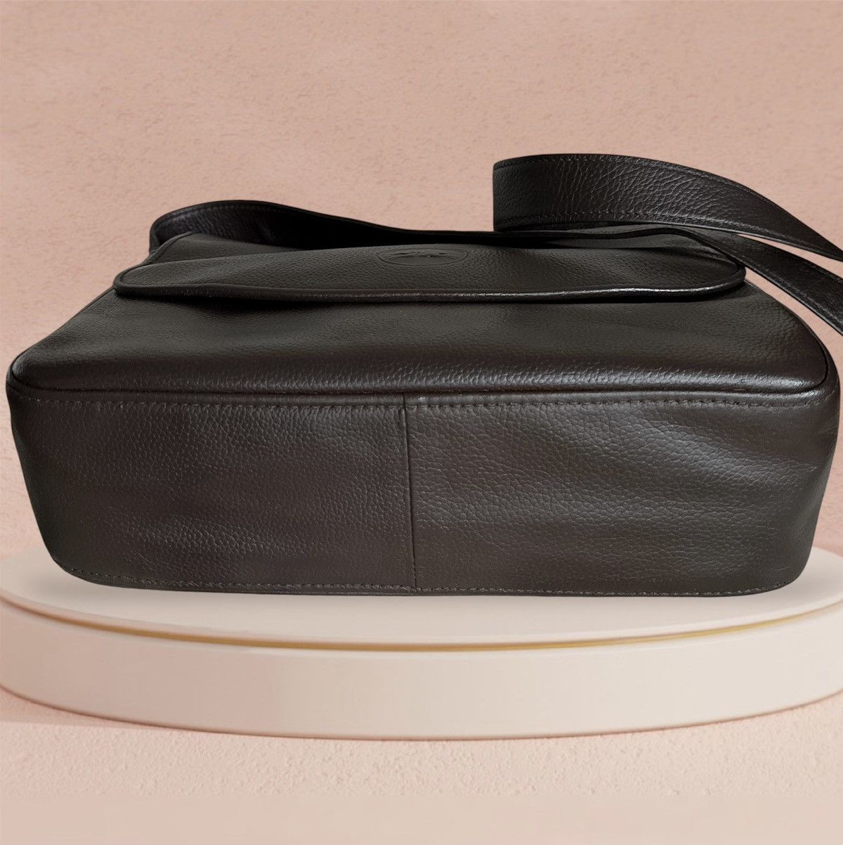 Longchamp Longchamp brown Leather Messenger crossbody Bag 90s vintage Size ONE SIZE - 9 Thumbnail