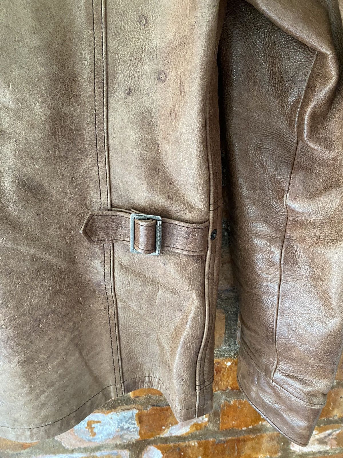 14th Addiction 2000s Vertrex Leather patina RIRI Zipper jacket Size US S / EU 44-46 / 1 - 12 Thumbnail