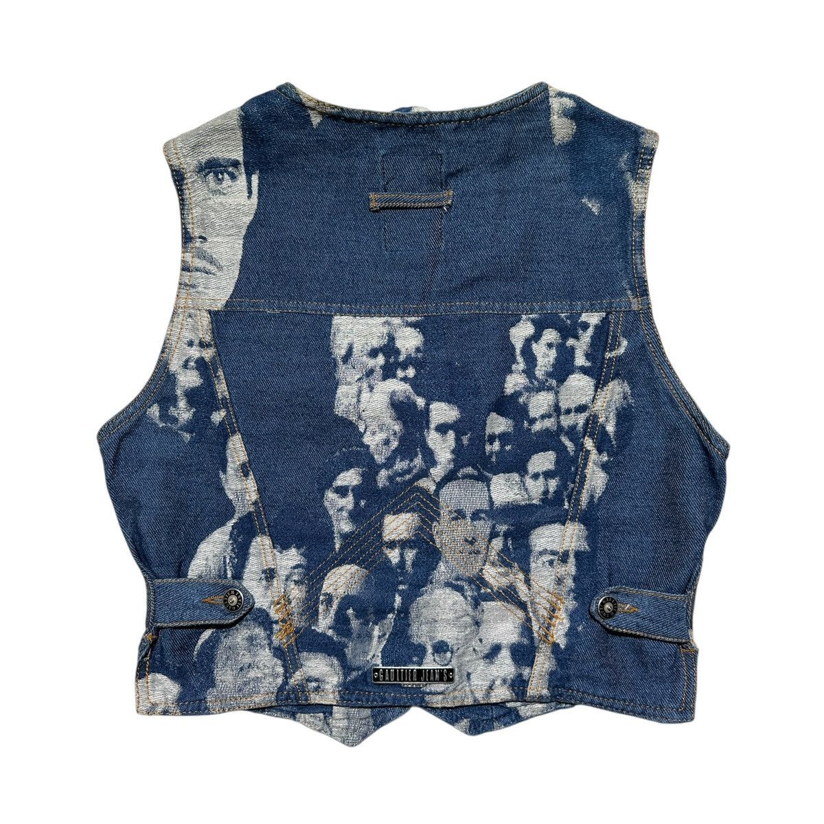 Jean Paul Gaultier 1992 faces denim vest Size M / US 6-8 / IT 42-44 - 3 Thumbnail
