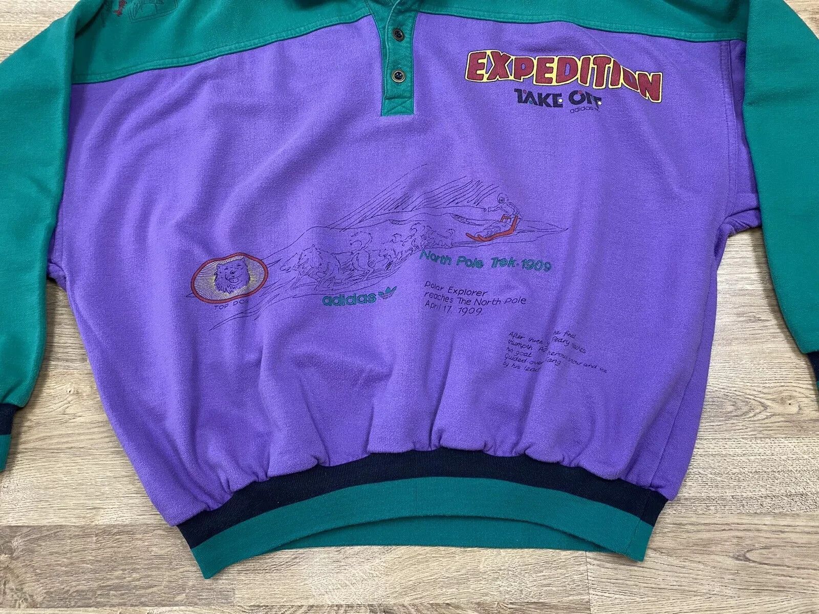 Adidas VINTAGE 90s ADIDAS TAKE OFF EXPEDITION SWEATSHIRT WOMENS Size M / US 6-8 / IT 42-44 - 8 Thumbnail