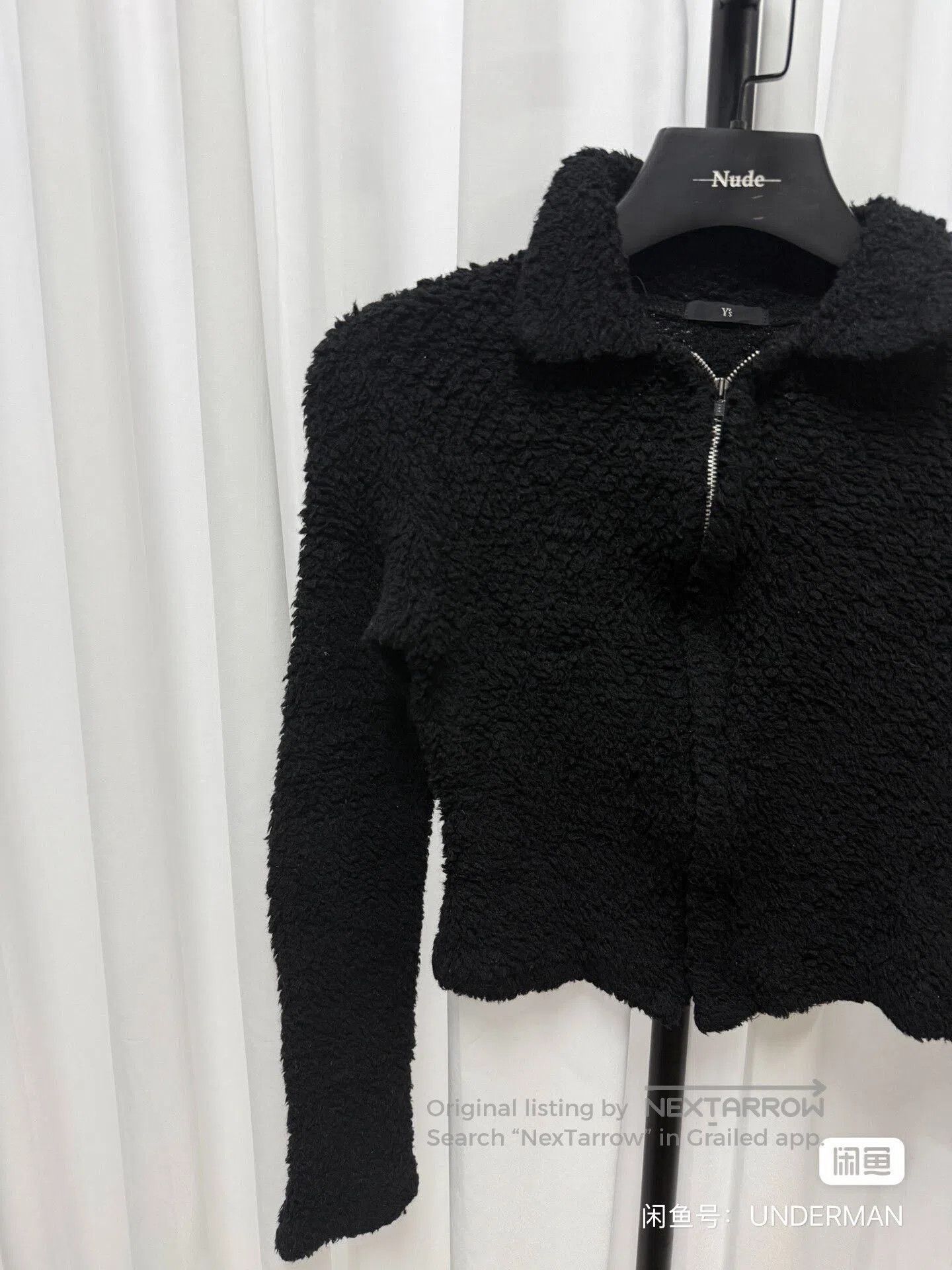 Yohji Yamamoto Yohji Yamamoto Y's Black Cropped Zip Jacket. Size US M / EU 48-50 / 2 - 2 Thumbnail
