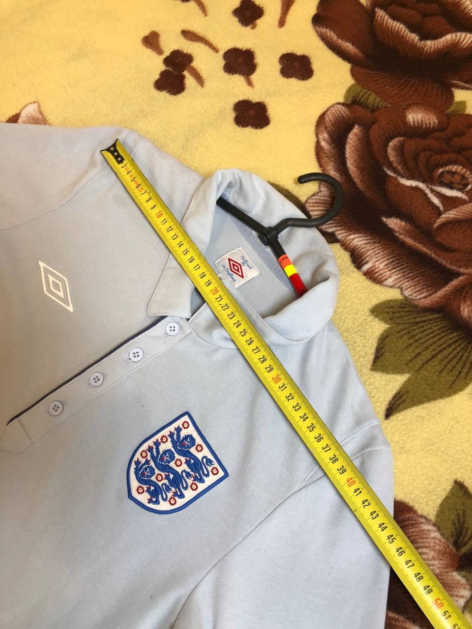 Umbro Vintage 90s Umbro England Polo Shirt Jersey Cotton Size US M / EU 48-50 / 2 - 11 Thumbnail