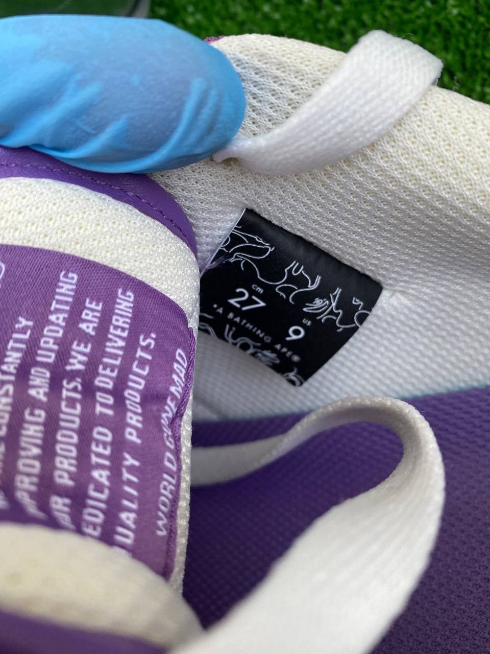 Bape Bape A Bathing Ape SK8 Sneakers Purple/Light Blue Bape Sta Size US 9 / EU 42 - 14 Thumbnail