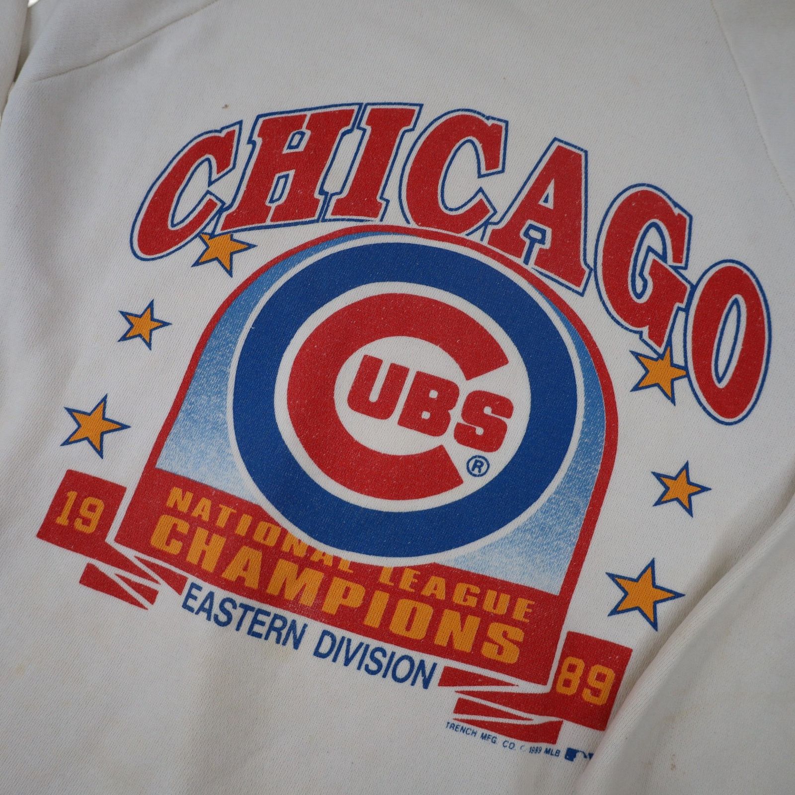 MLB × Vintage VTG 1989 Chicago Cubs National Champions Graphic Sweatshirt Size US M / EU 48-50 / 2 - 4 Thumbnail