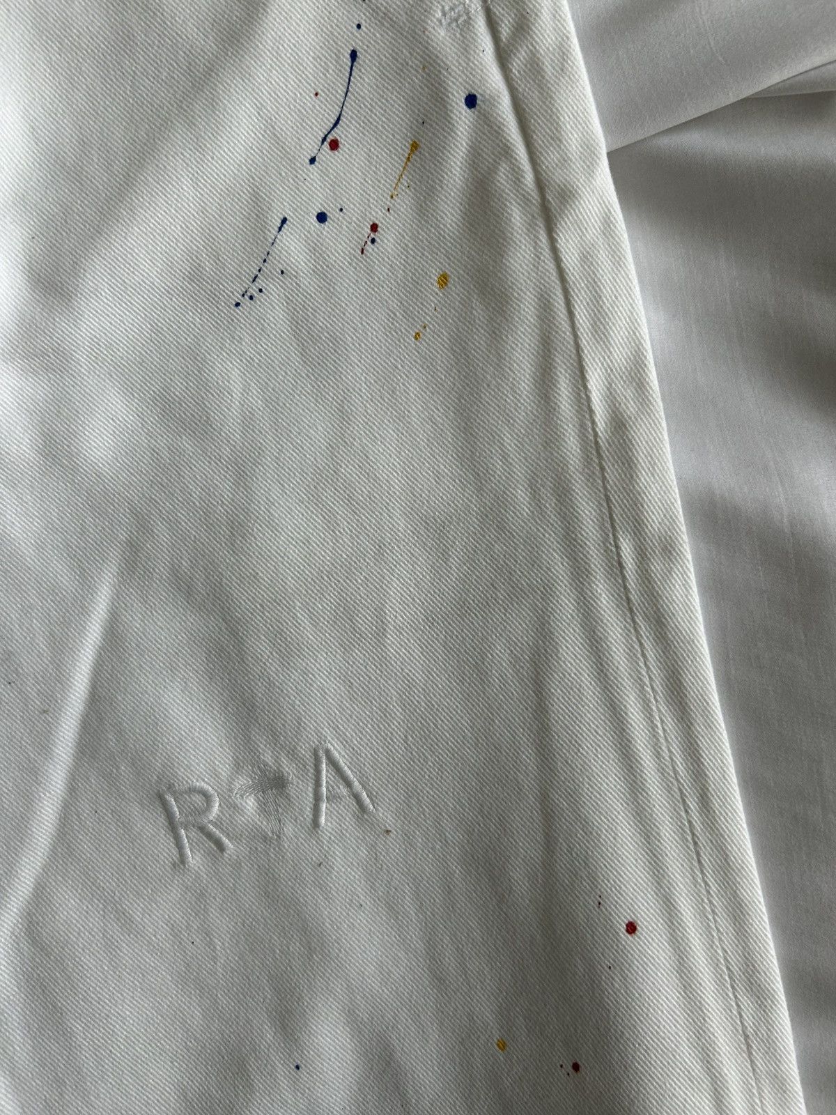 Rta RTA Denim Flare Painter Pants White Sample Size US 32 / EU 48 - 4 Thumbnail