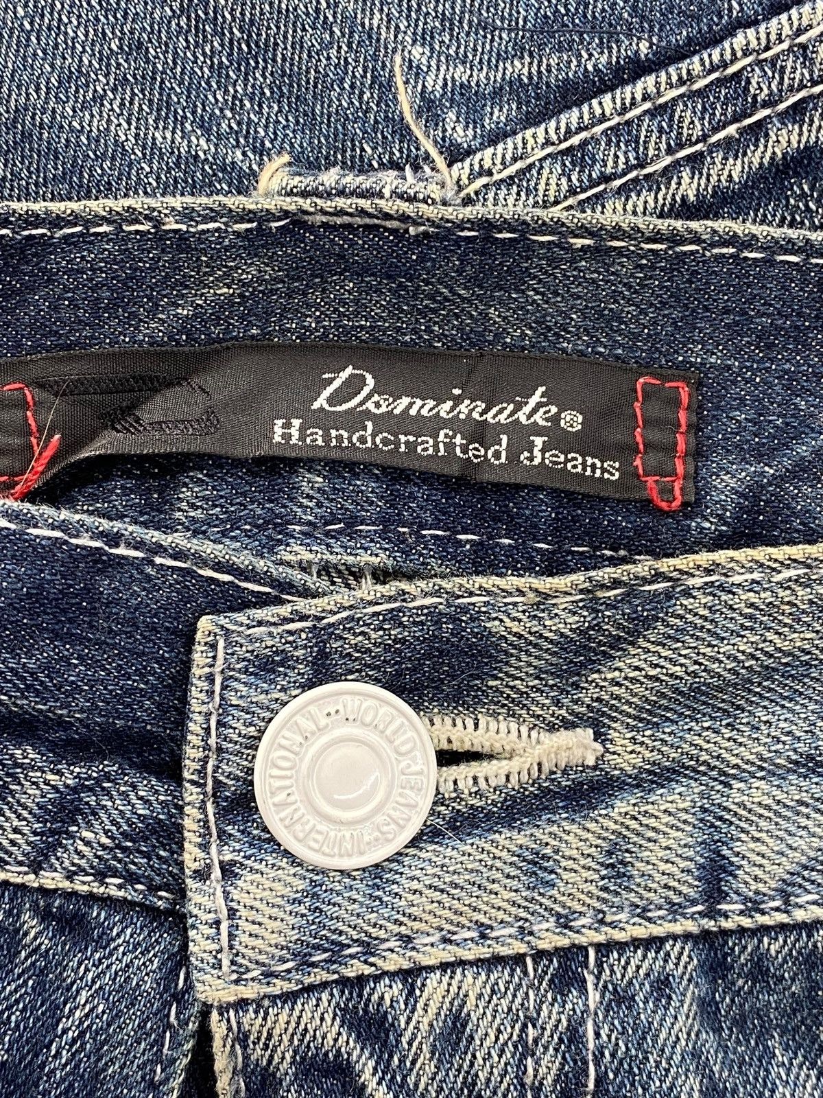 Japanese Brand Distressed wide leg denim unique paint splatter details Size US 36 / EU 52 - 10 Thumbnail