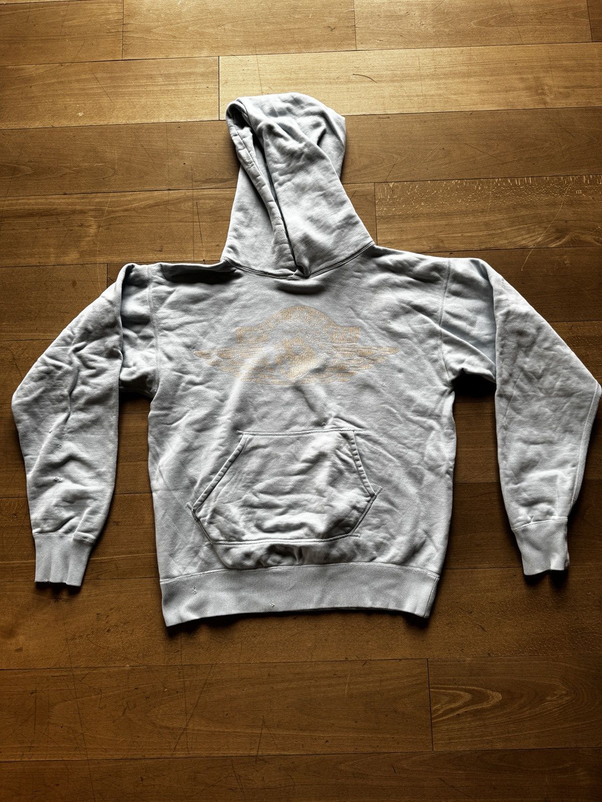 Angel of Death Printed Hooded Cotton Sweatshirt