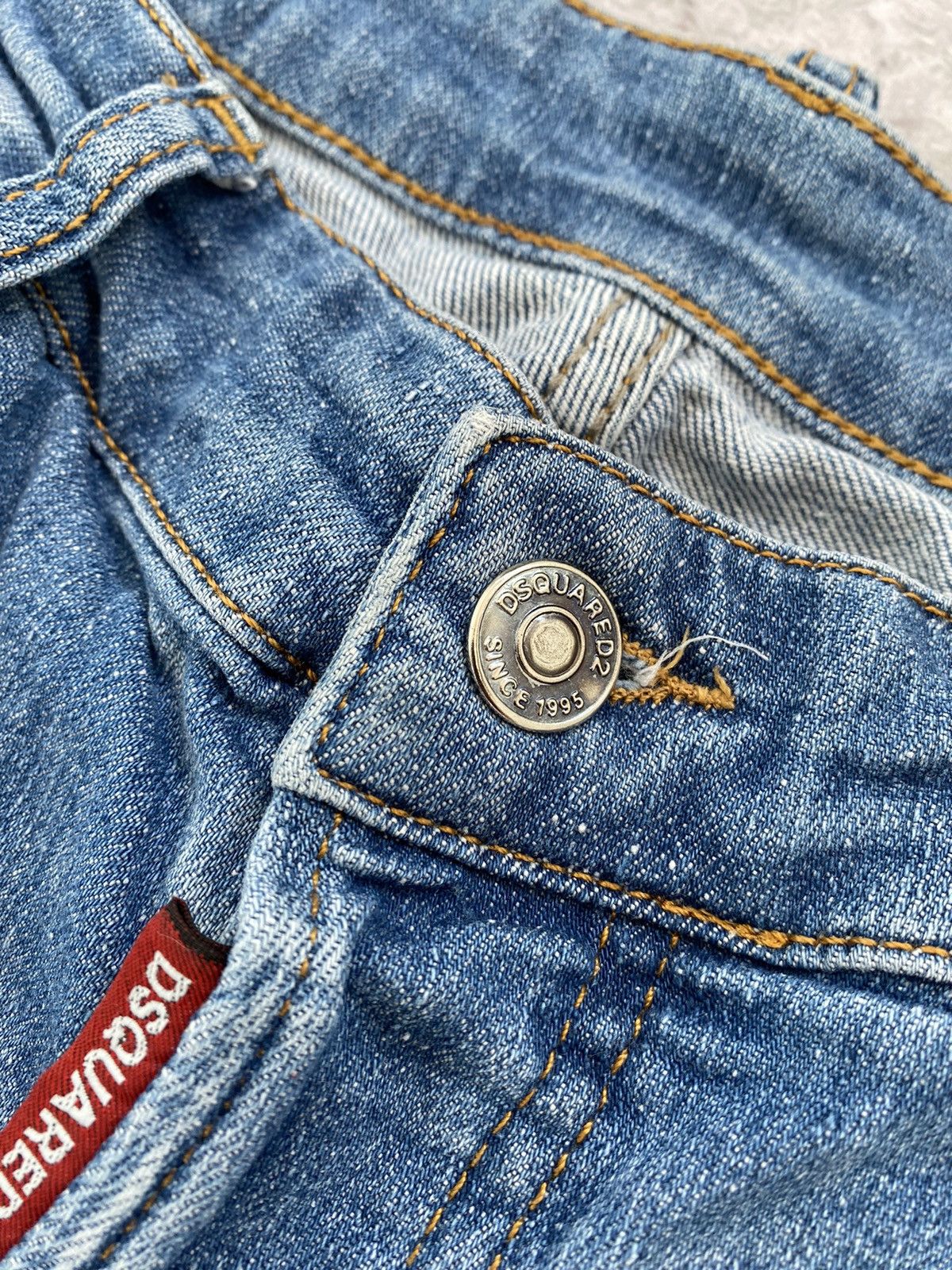 Dsquared2 Dsquared2 Jeans Distressed Slim Jean Paint Splatter Italy Size US 32 / EU 48 - 18 Thumbnail