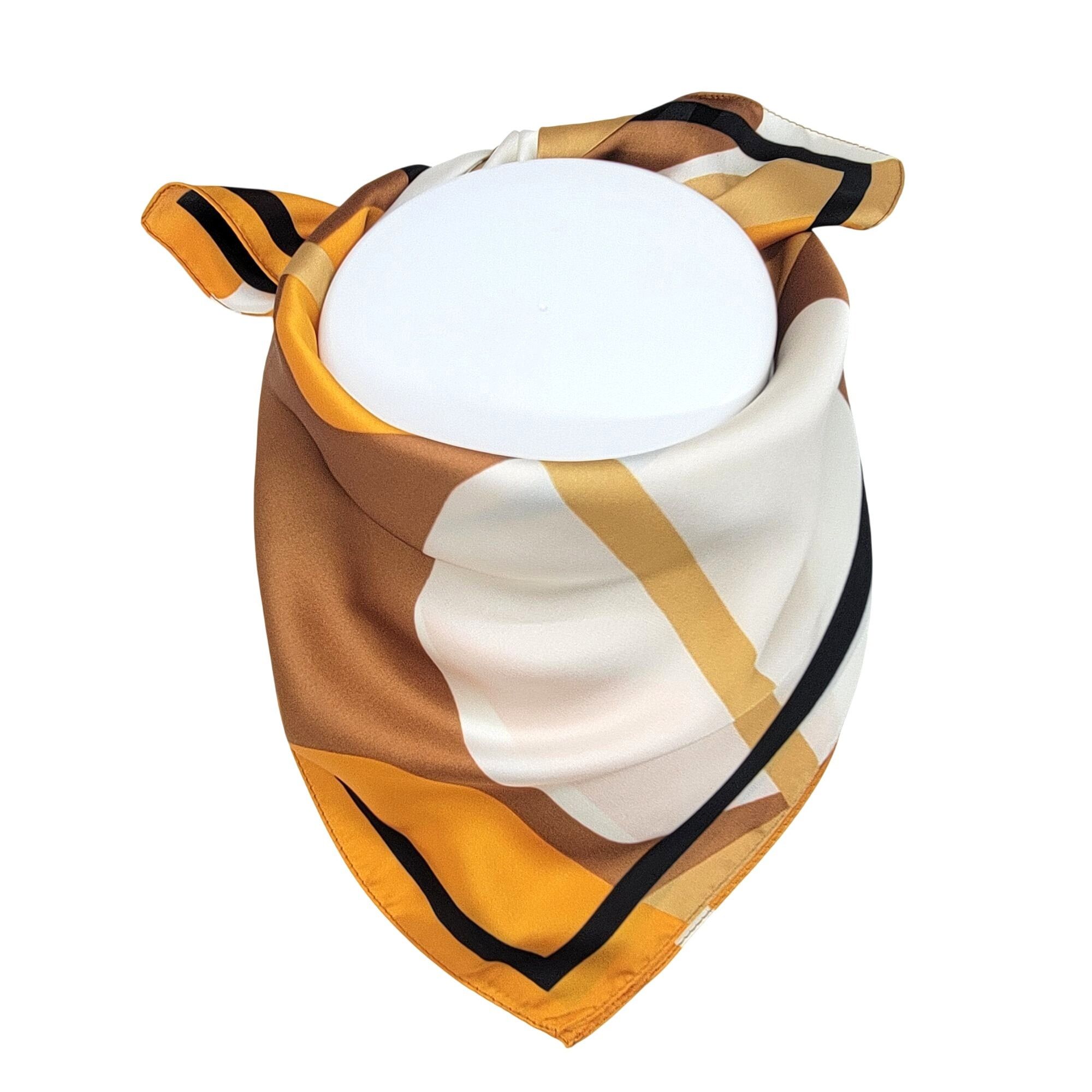 Other Modern Abstract Silky Scarf Versatile Stylish Accessory Eleg Size ONE SIZE - 4 Thumbnail