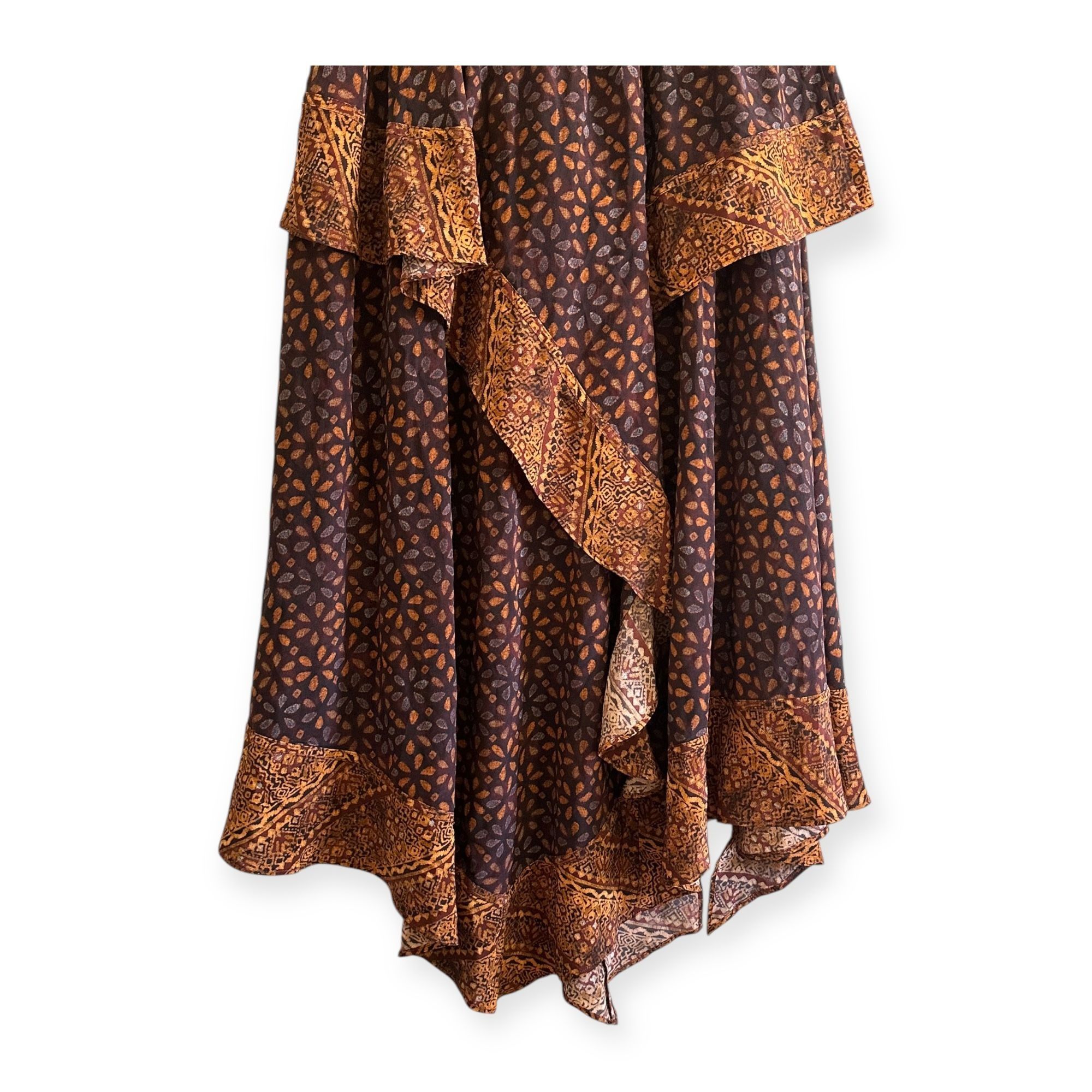 Ulla Johnson Ulla Johnson Silk Omila Skirt in Agate, Size 2, Brown burgu Size 26" / US 2 / IT 38 - 14 Thumbnail