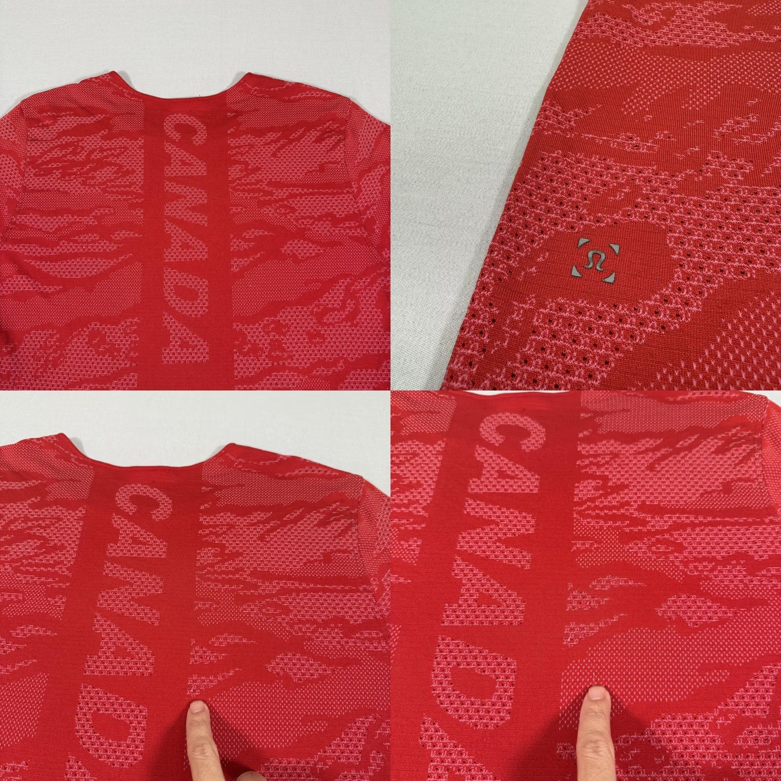 Lululemon Lululemon Shirt Mens L Red Canada Olympics Camo Seamless Performance T-Shirt Running Gym Training Yoga Size US L / EU 52-54 / 3 - 8 Thumbnail