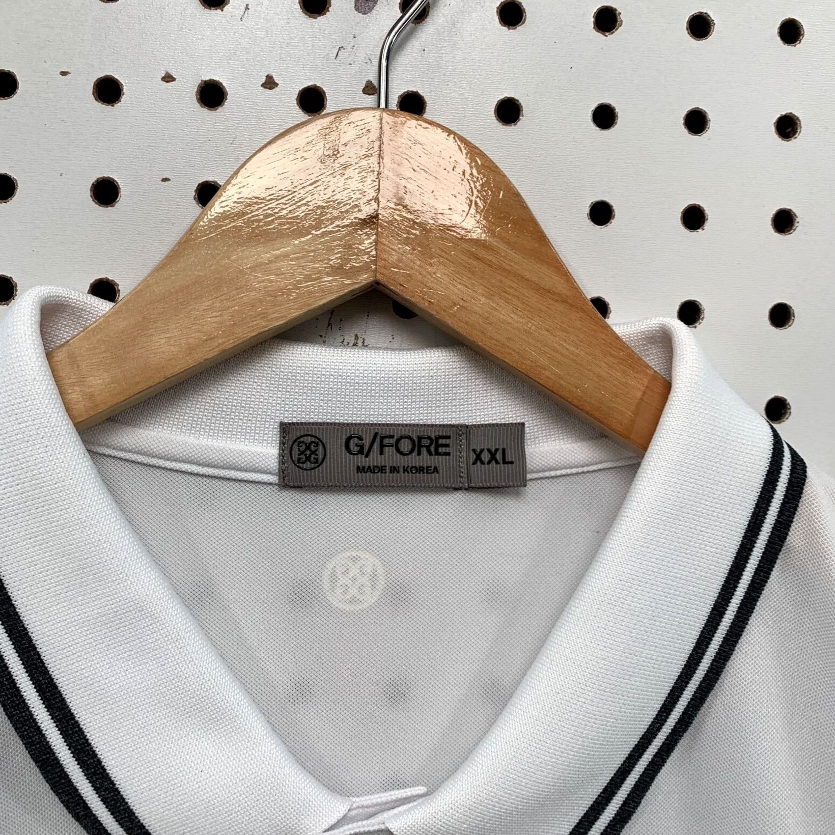 G/FORE G/Fore Polo Shirt Mens 2XL White Collared Elephant Logo Golf Casual 25x32.5 Size US XXL / EU 58 / 5 - 7 Thumbnail