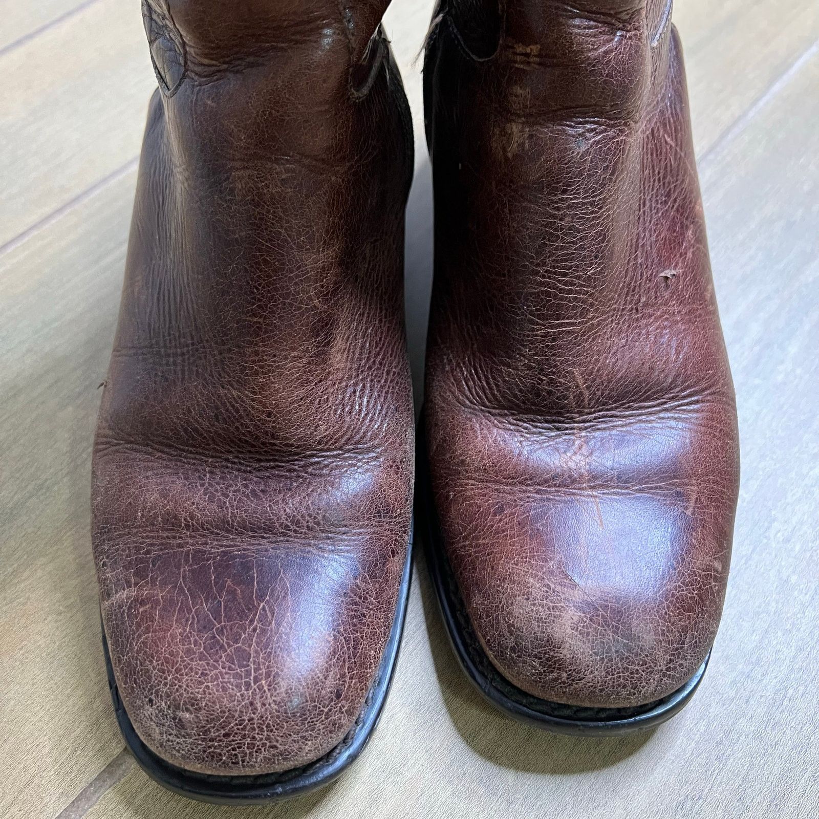 Vintage Vintage Super Leather Riding Boots Knee High Buckle Zip 7.5 Size US 7.5 / IT 37.5 - 17 Thumbnail