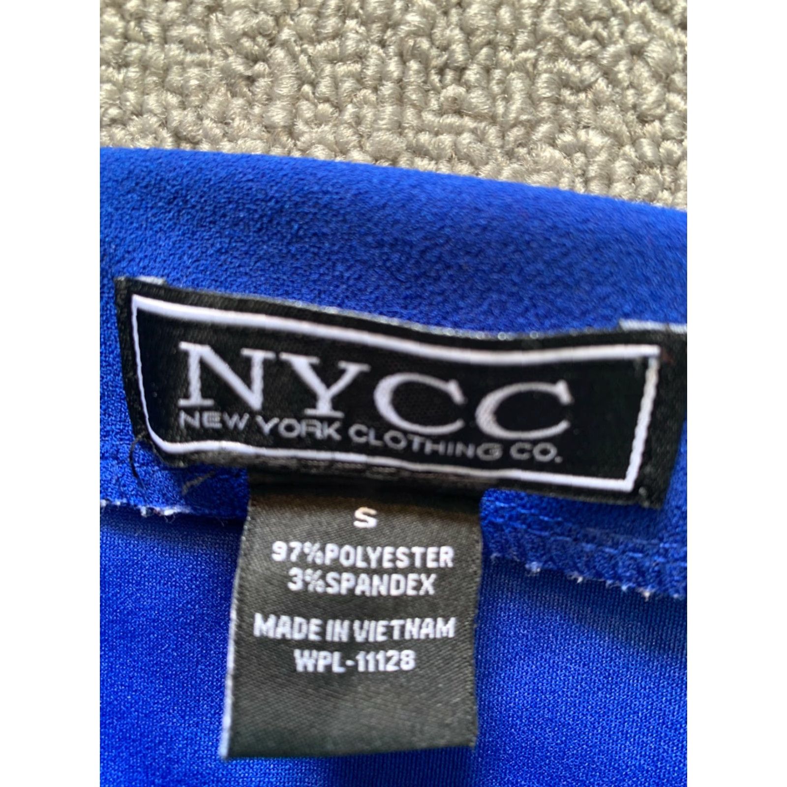 Vintage VINTAGE NYCC Skirt Women’s Size Small S Blue Polyester Spandex Size 28" / US 6 / IT 42 - 3 Thumbnail