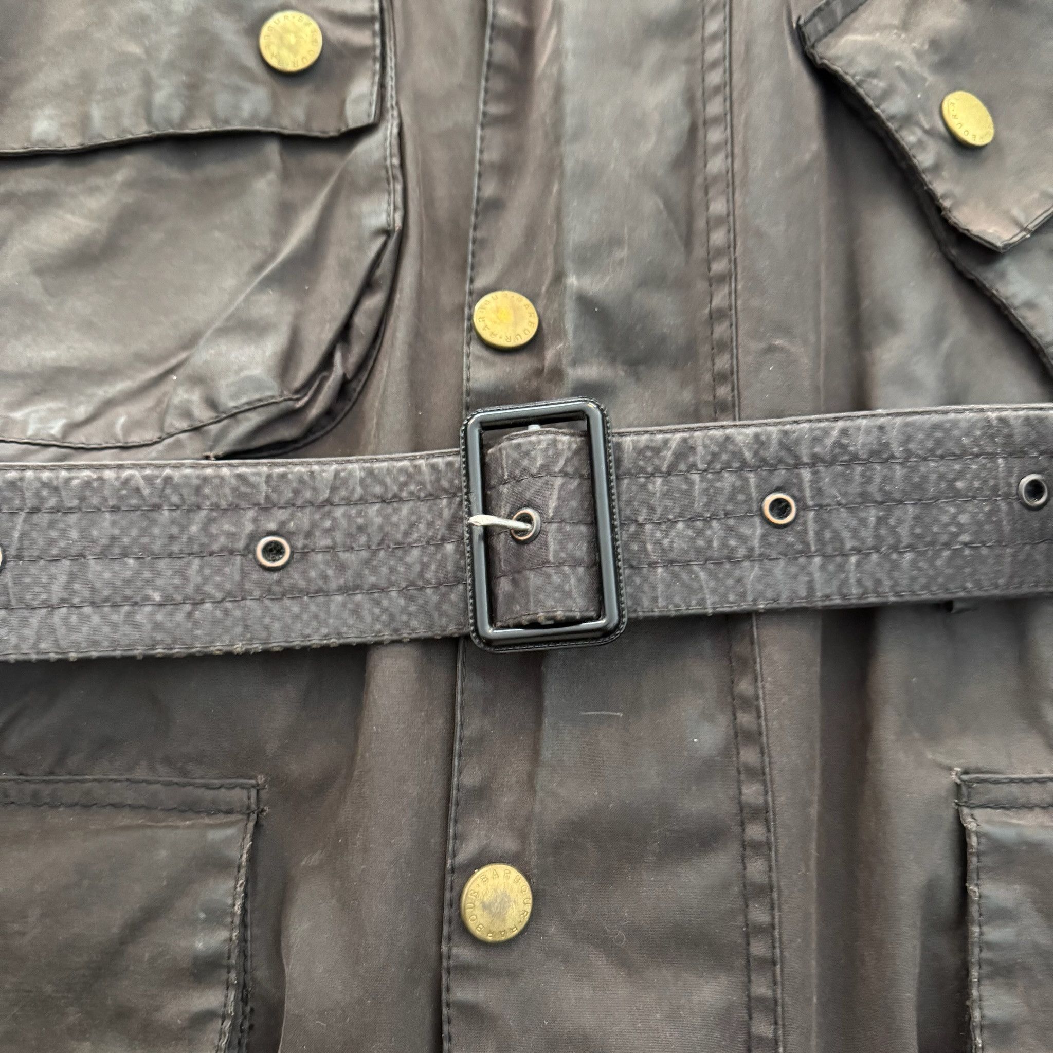 Barbour Barbour International Waxed Blue Jacket Size US L / EU 52-54 / 3 - 3 Thumbnail