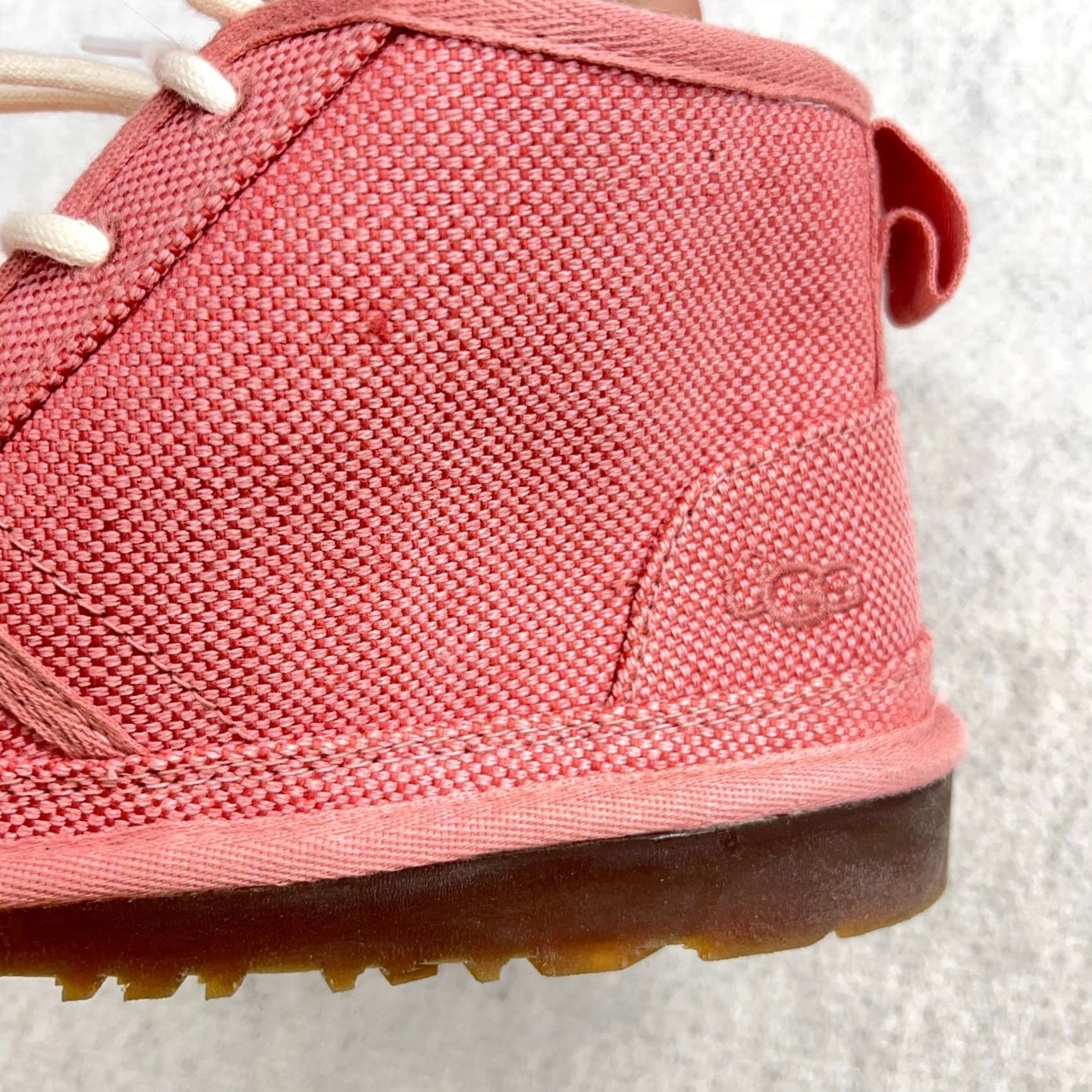 Ugg UGG Neumel Pink Canvas Faux Fur Chukka Boots Women’s Size 8 Casual Winter Flat Heel Boots Women’s M Pink Nature 1119597 Size US 8 / IT 38 - 5 Thumbnail