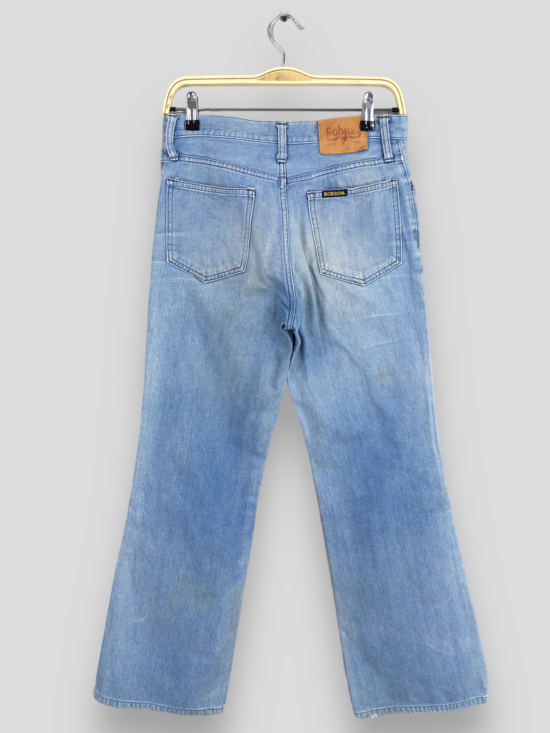 Levi's Size 27x28 Vintage 80s Bobson Bootcut Blue Flared Jeans S732 Size 27" / US 4 / IT 40 - 8 Thumbnail