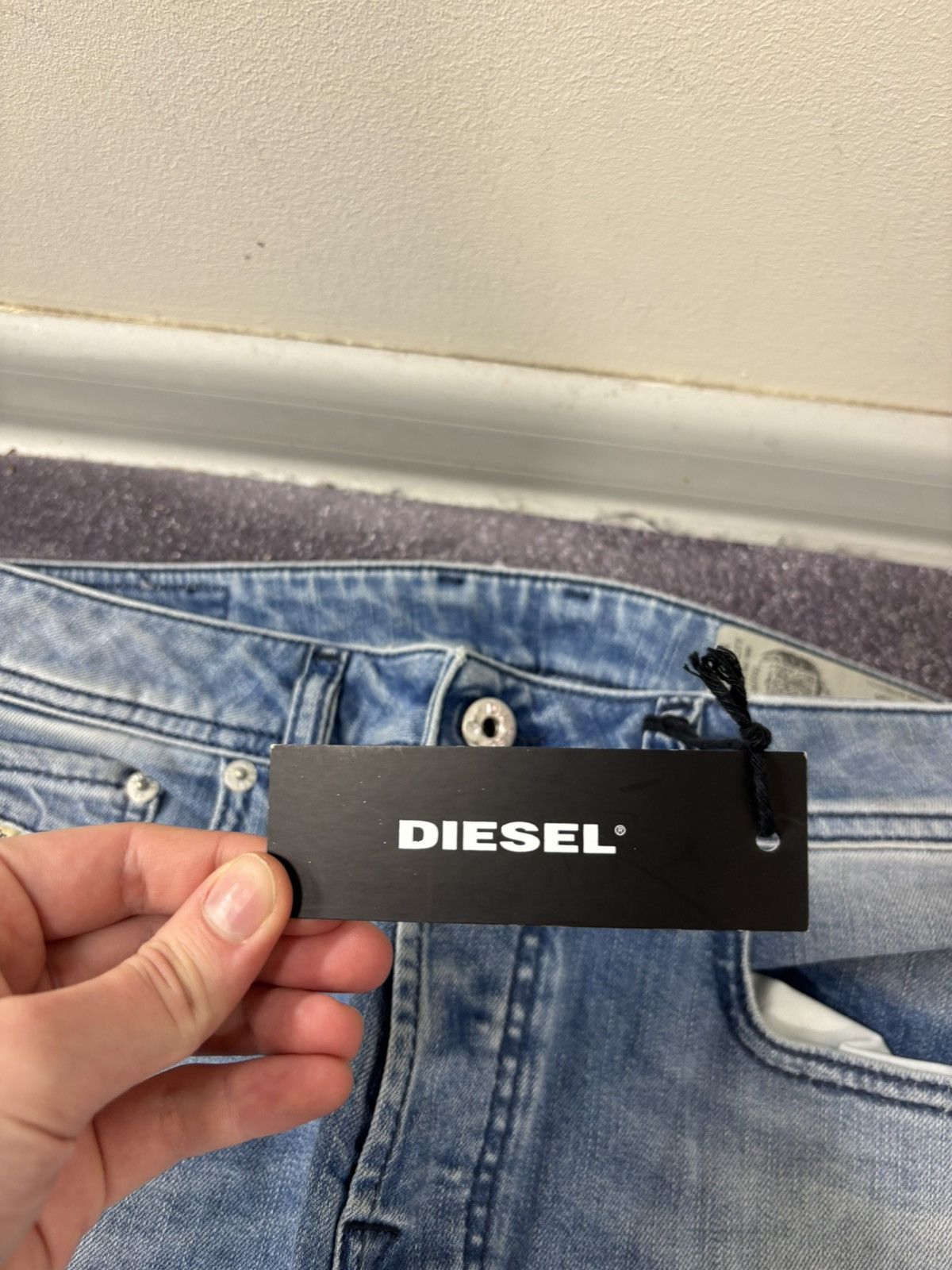 Diesel Diesel Zatiny Regular Bootcut NWT Men’s Blue Denim Jeans Size US 28 / EU 44 - 7 Thumbnail