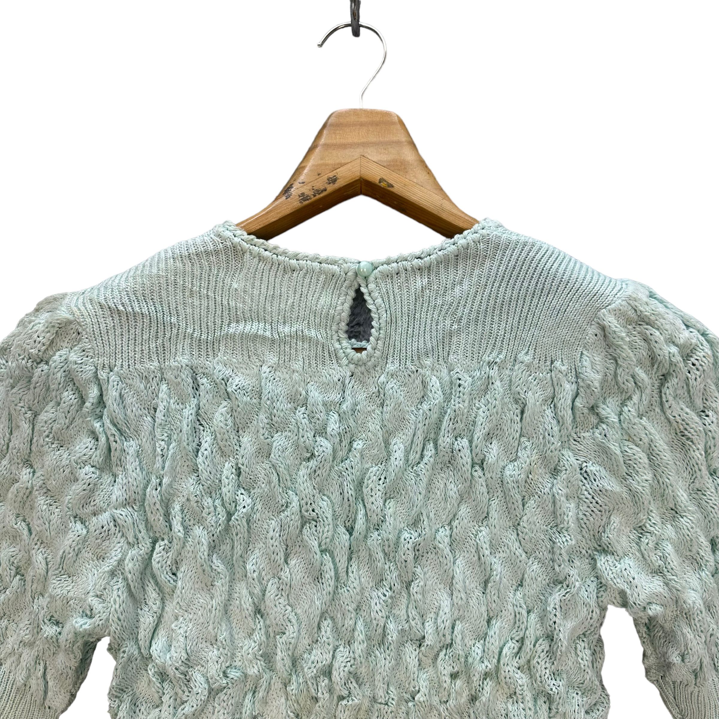 Japanese Brand SLEIGH ABSTRACT SHORT SLEEVE KNITTED SWEATER #8120-202 Size XXS / US 00 / IT 34 - 10 Thumbnail