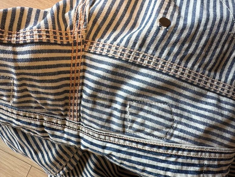 Freewheelers FREEWHEELERS Workwear trousers, striped, non-down, Avatar, Size US 34 / EU 50 - 9 Thumbnail