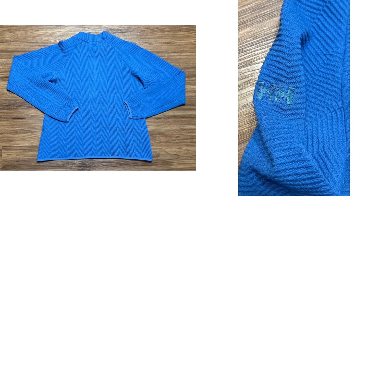 Helly Hansen Helly Hansen Allure Pullover Blue Textured Knit Mock Neck Top Women's M Size M / US 6-8 / IT 42-44 - 8 Thumbnail
