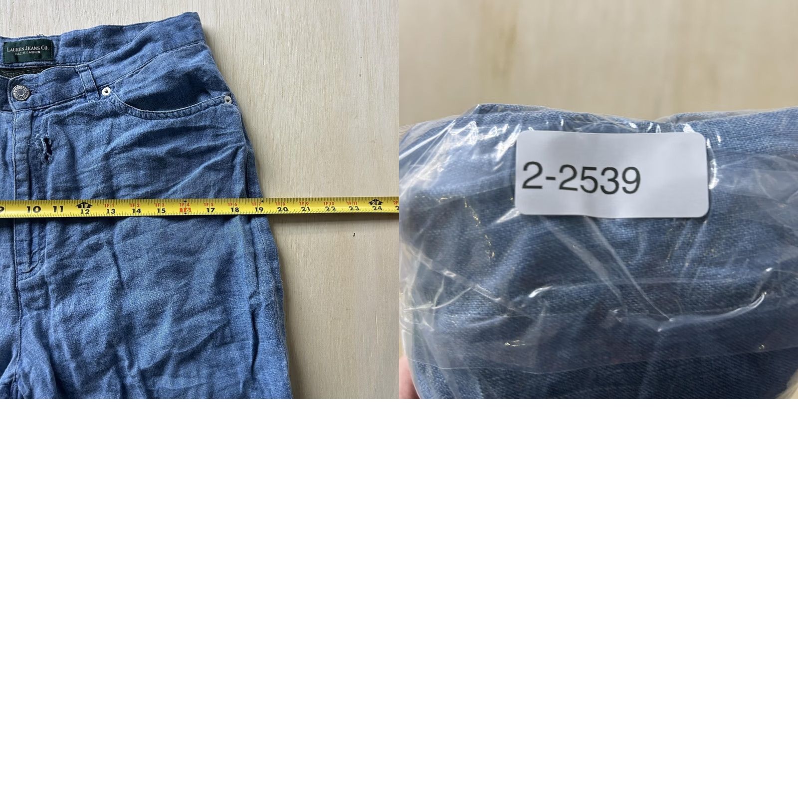 CO Lauren Jeans Co Ralph Lauren Jeans Womens 12 Light Blue Linen Straight 32x31 Size 34" / US 12 / IT 48 - 8 Thumbnail