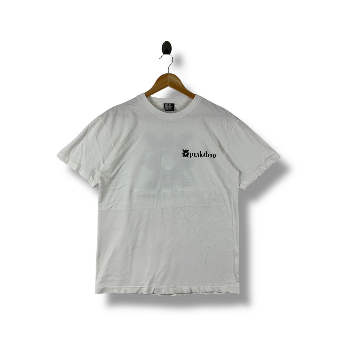 Vintage Vintage 90s PEAKABOO big logo back hit Surfing tee Size US S / EU 44-46 / 1 - 2 Thumbnail