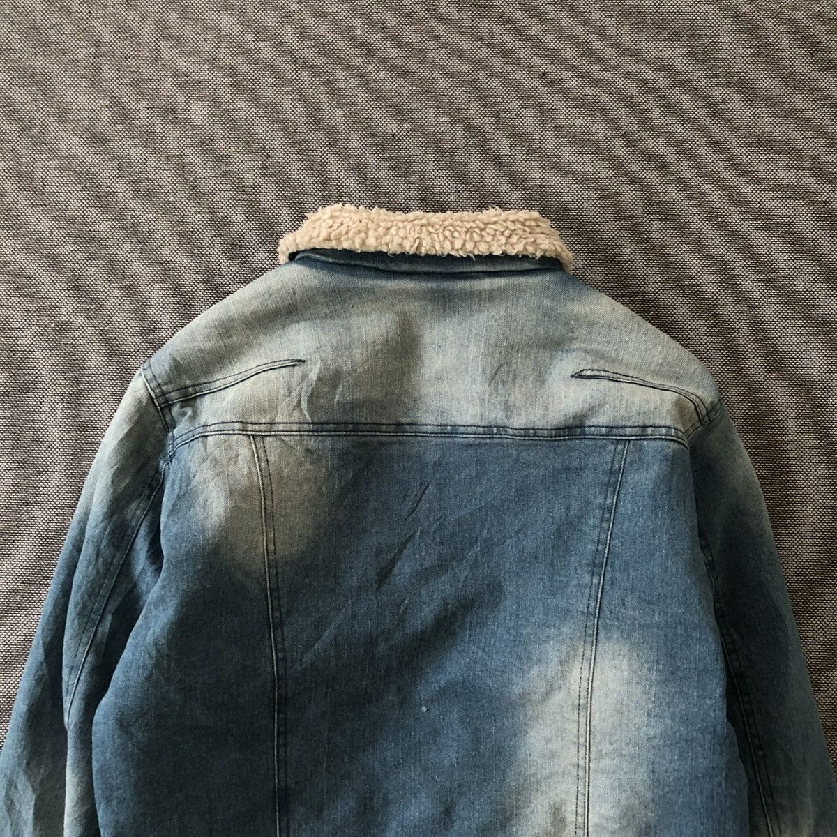 In The Attic IN THE ATTIC Shearling Style Collar Denim Jacket Size US L / EU 52-54 / 3 - 8 Thumbnail