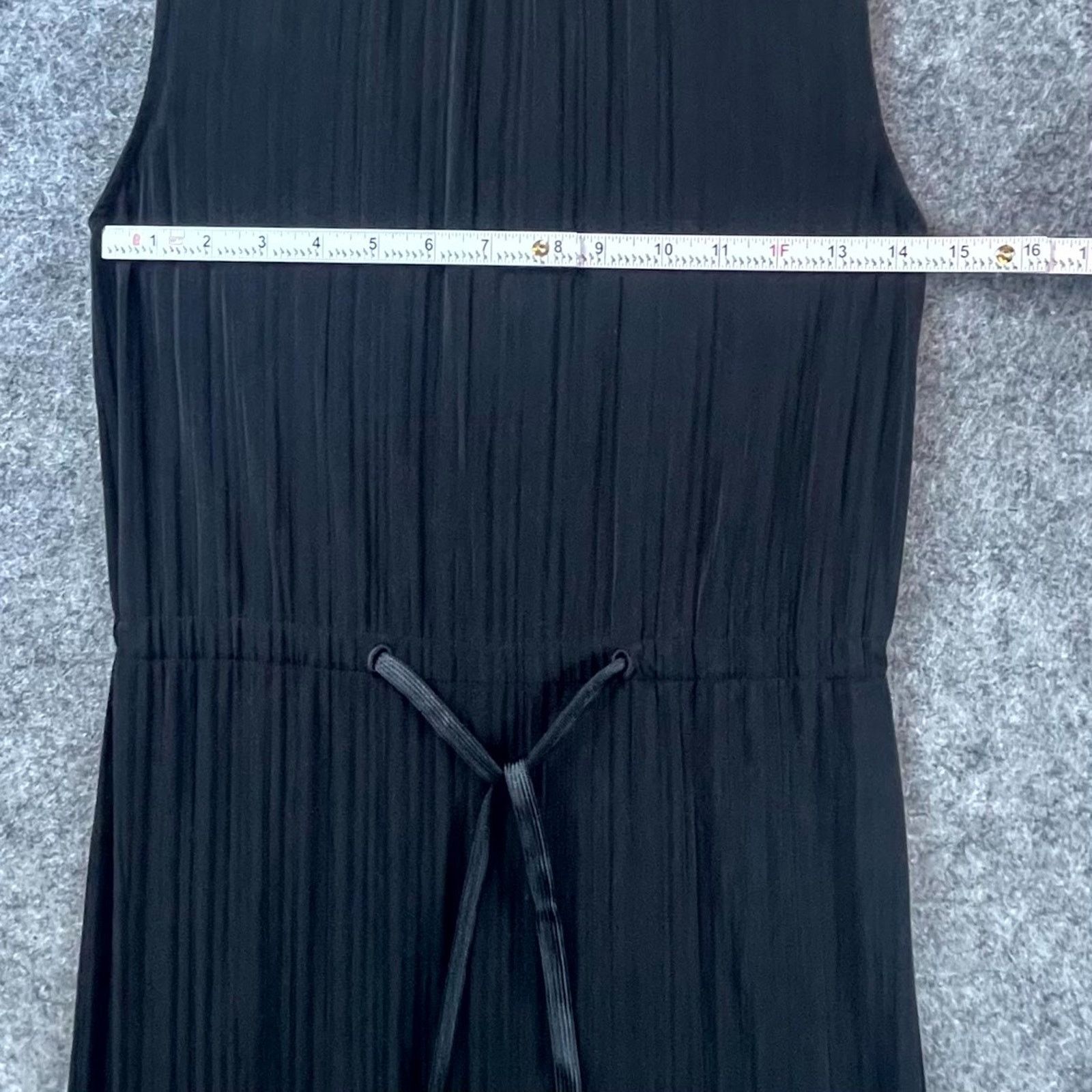 & Other Stories & Other Stories Dress Womens 2 Black LBD Tie Waist Stretch Size XS / US 0-2 / IT 36-38 - 5 Thumbnail