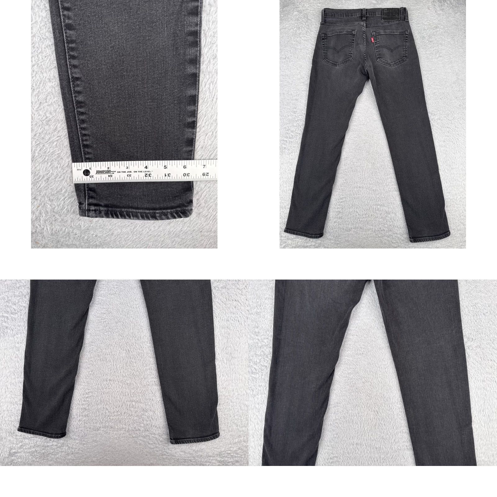 Levi's Levi's Jeans Adult 31 Black Denim Slim 511 Cotton Blend 5-Pocket Design Zip Inseam 28 in Regular Mens Size US 31 - 10 Thumbnail