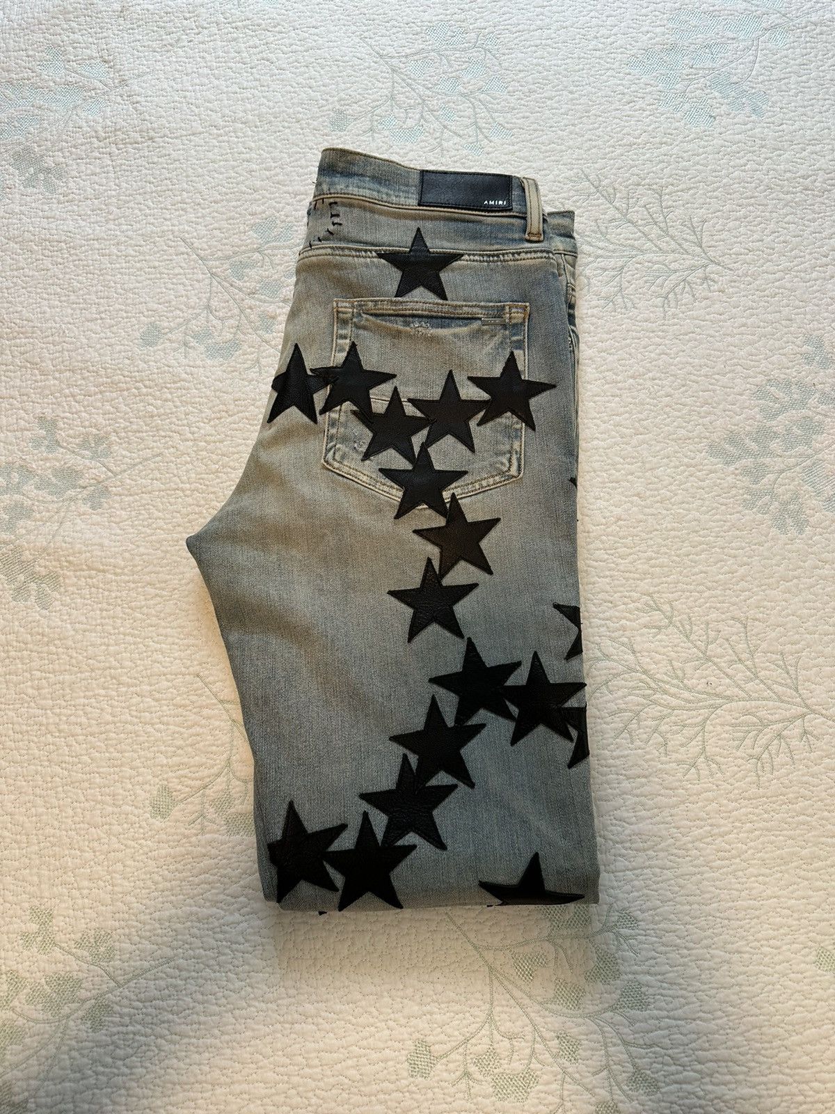 Amiri AMIRI Blue Chemist Straight Jeans 33 Size US 33 - 2 Thumbnail