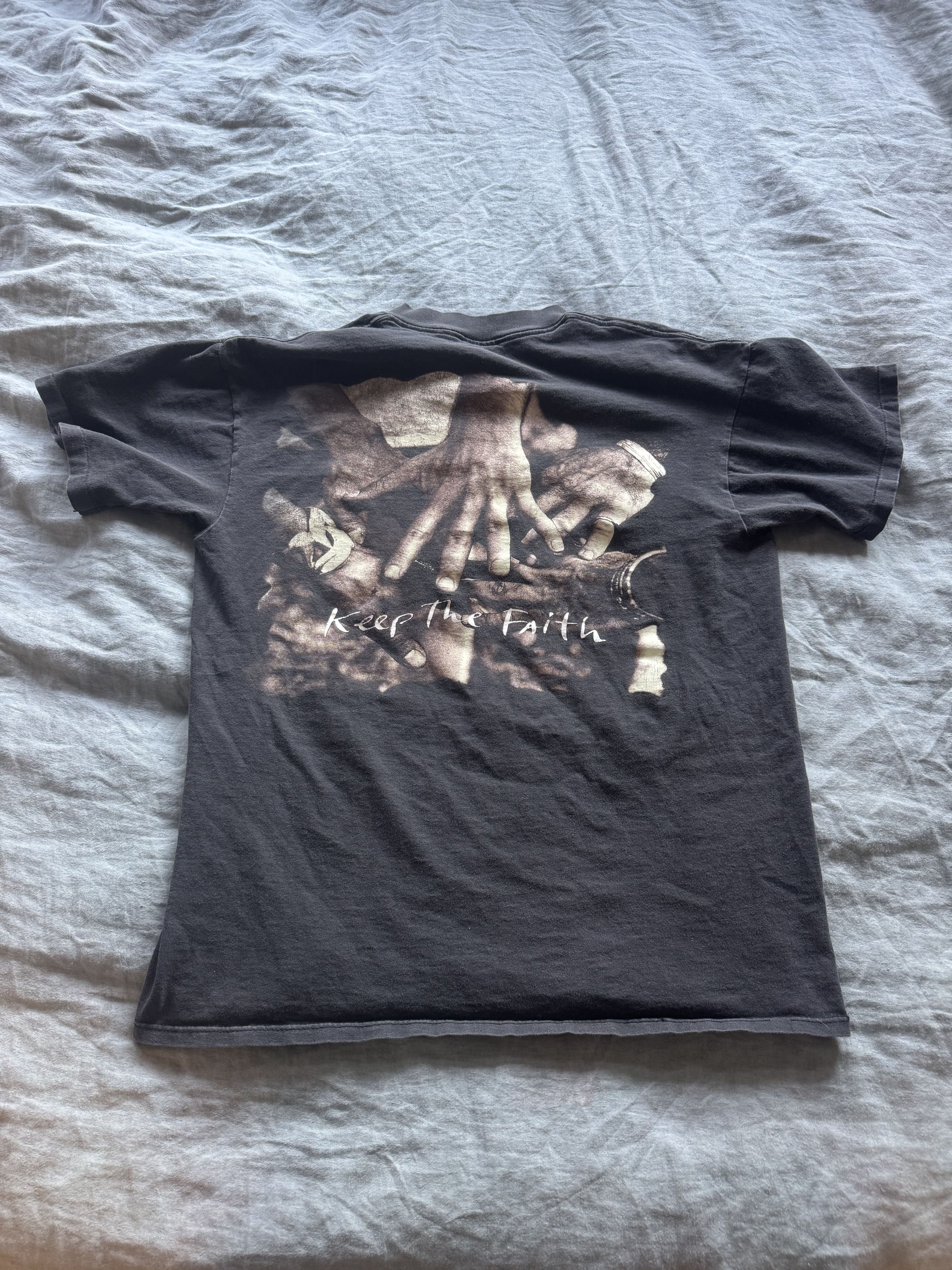 Brockum Vintage Bon Jovi "Keep The Faith" shirt 1992 Size US L / EU 52-54 / 3 - 2 Thumbnail
