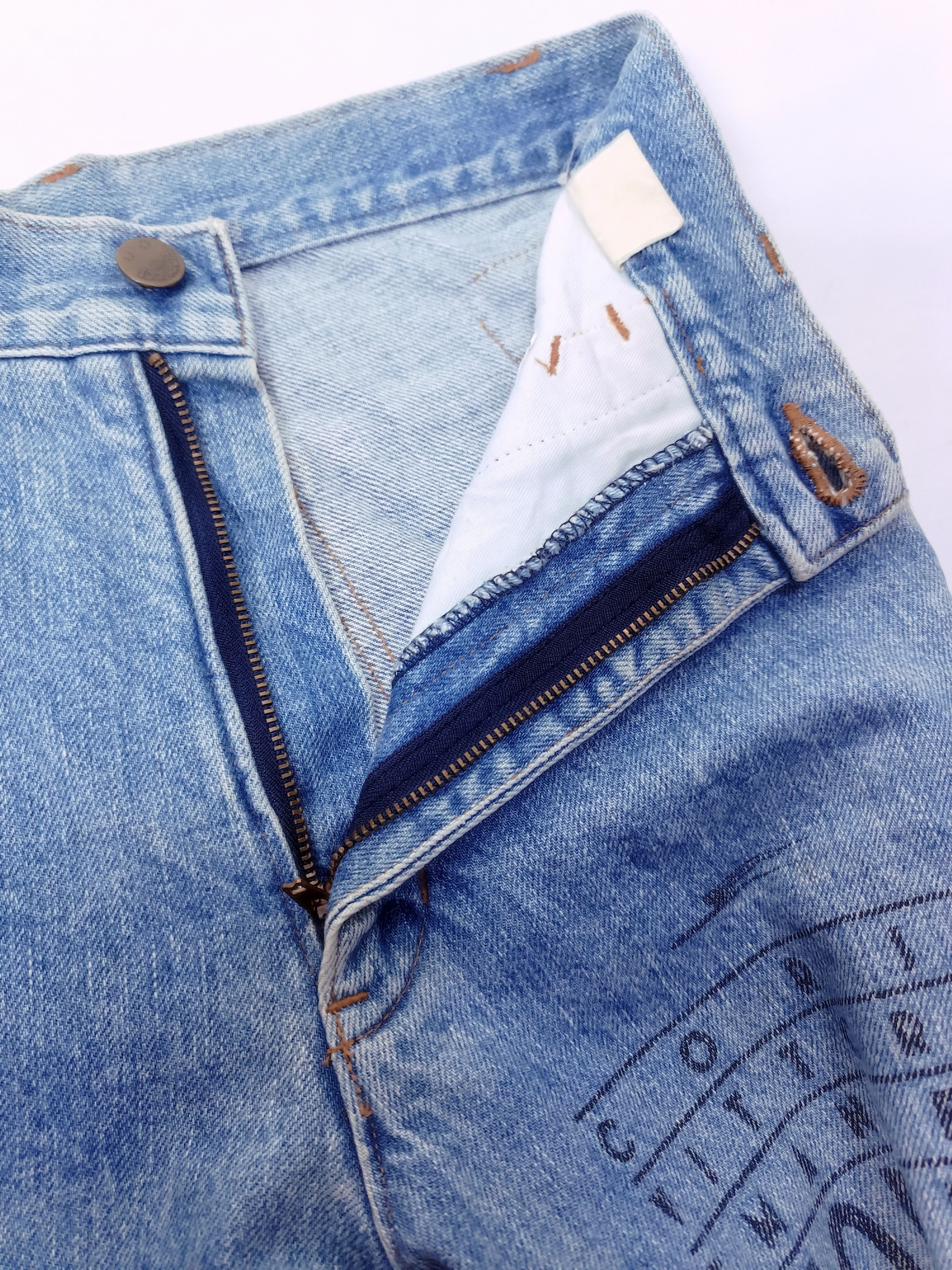 Fiorucci Vintage Fiorucci Italian Designer Leg Zipper Jeans Size 26" / US 2 / IT 38 - 9 Thumbnail