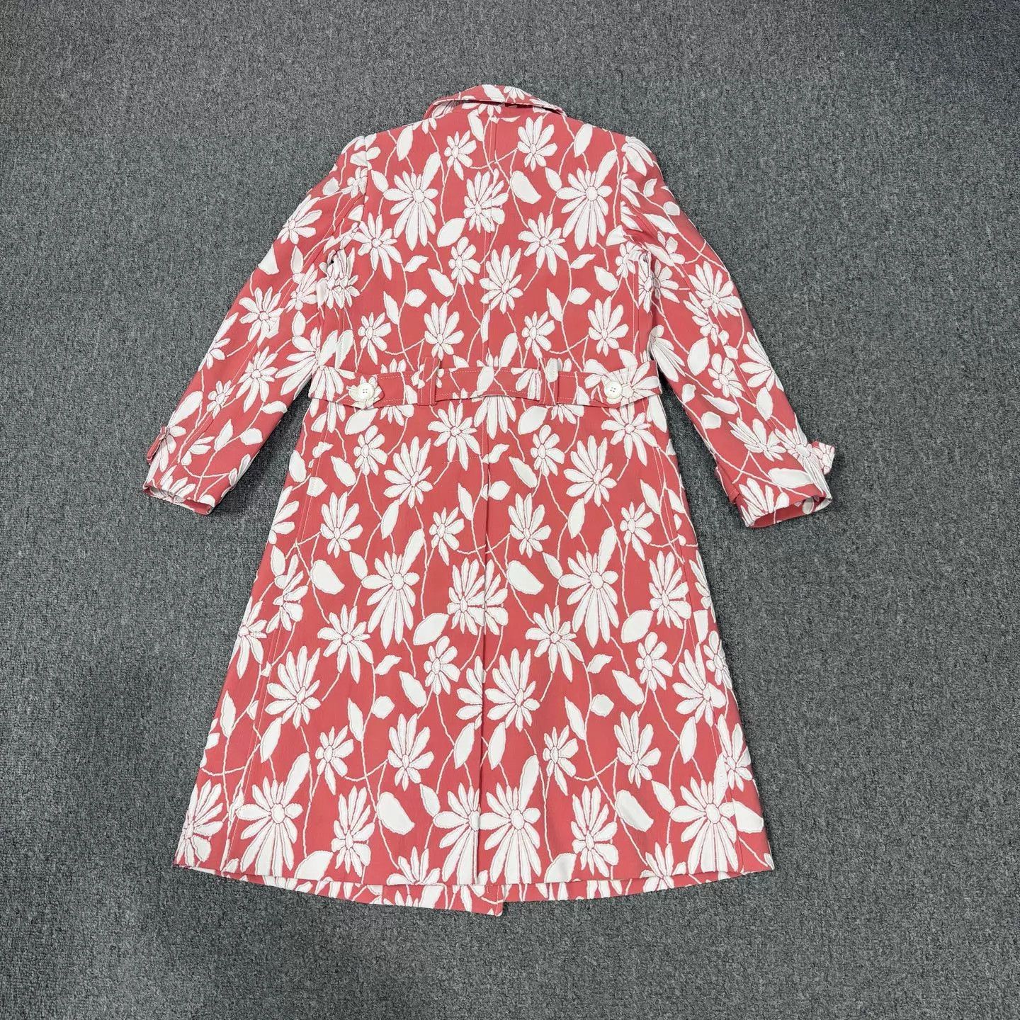 Miu Miu MIU MIU Pink Jacquard Trench Coat 40 99 New Size S / US 4 / IT 40 - 2 Thumbnail