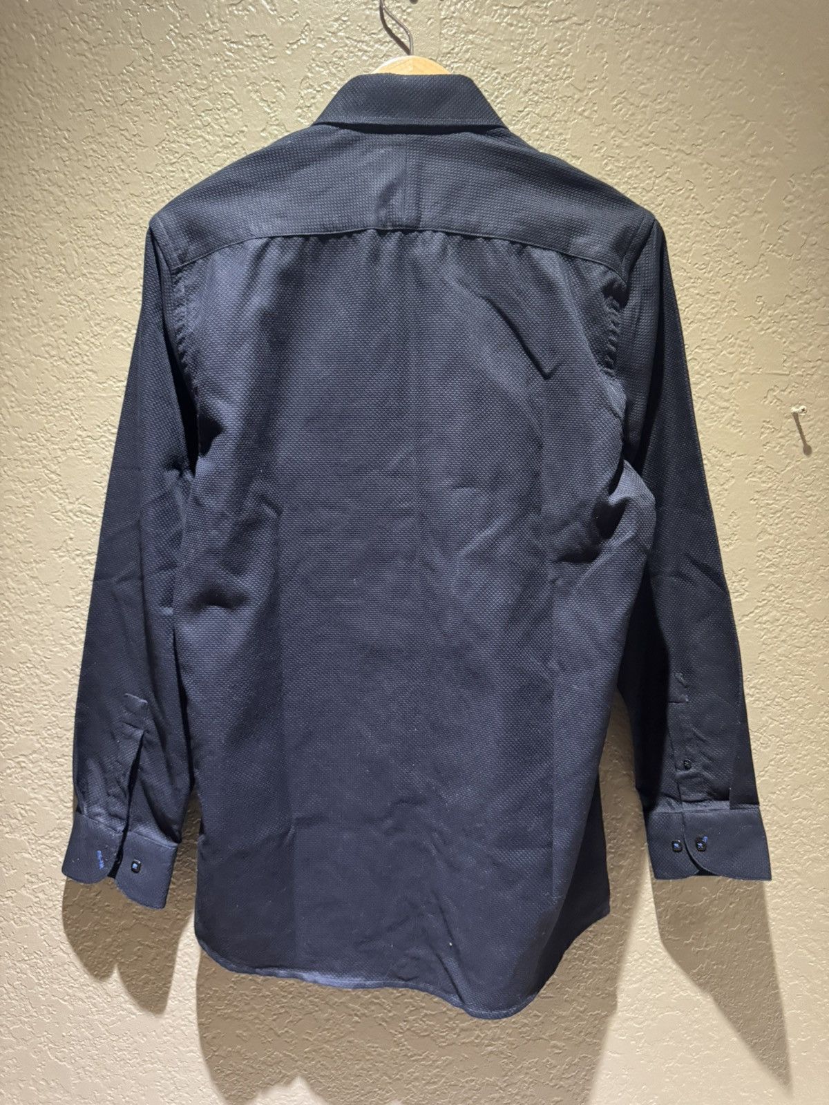 Andrew Fezza Andrew Fezza Button Up Shirt Black Thick Slim Fit Medium Size US M / EU 48-50 / 2 - 4 Thumbnail