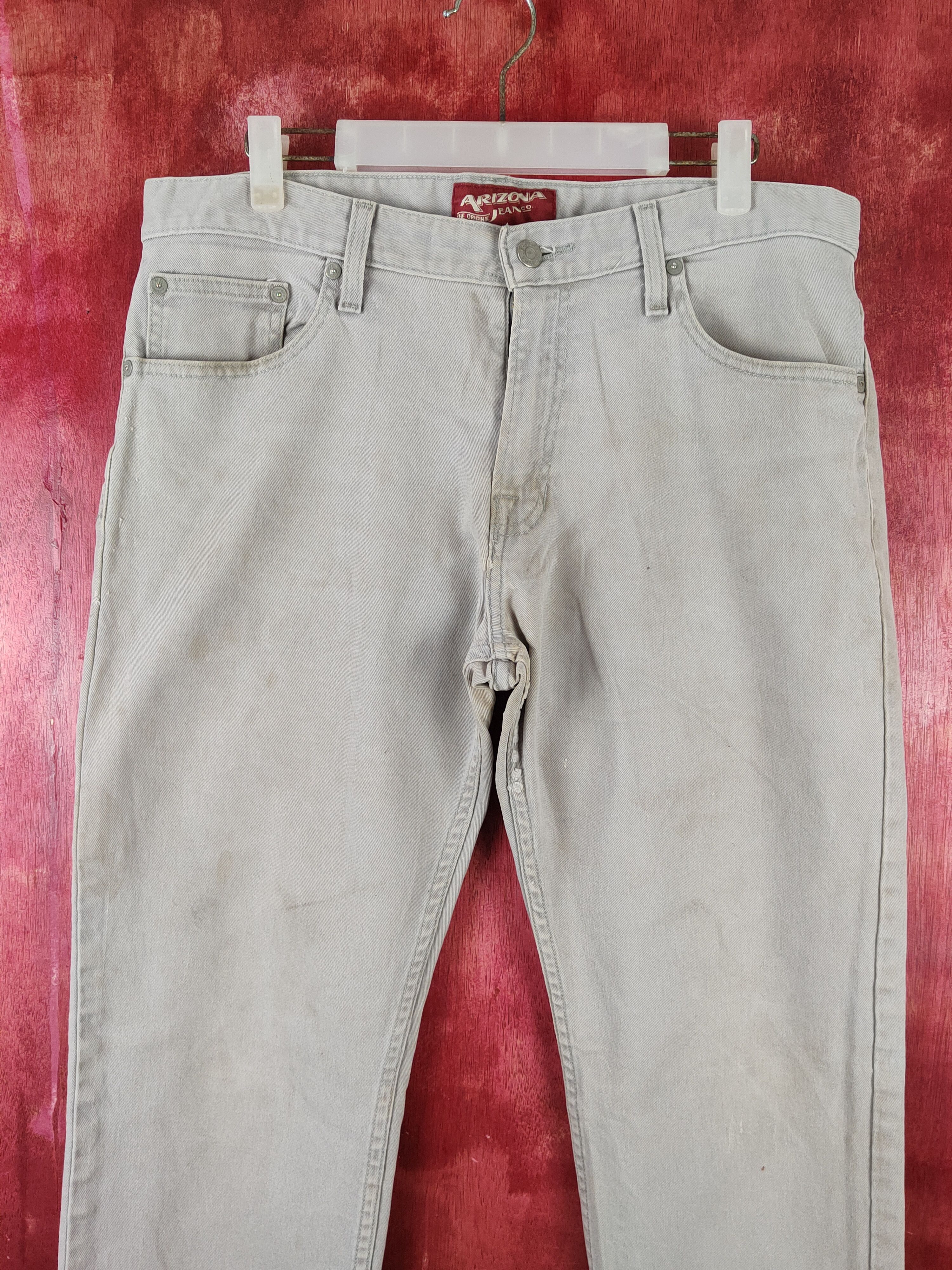 Arizona Jean Co. Arizona Gray Distressed Ripped Jeans #S2393 Size US 34 / EU 50 - 2 Thumbnail