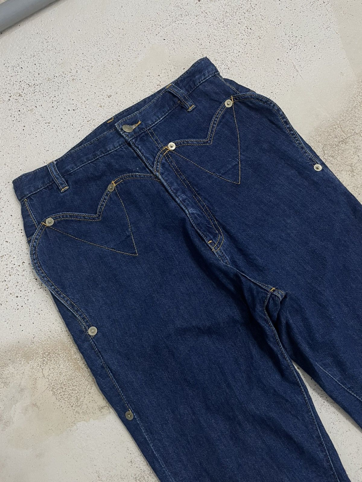mercibeaucoup Mercibeaucoup Jevous Enprie Drop Crotch Dark Denim Size US 29 - 3 Thumbnail