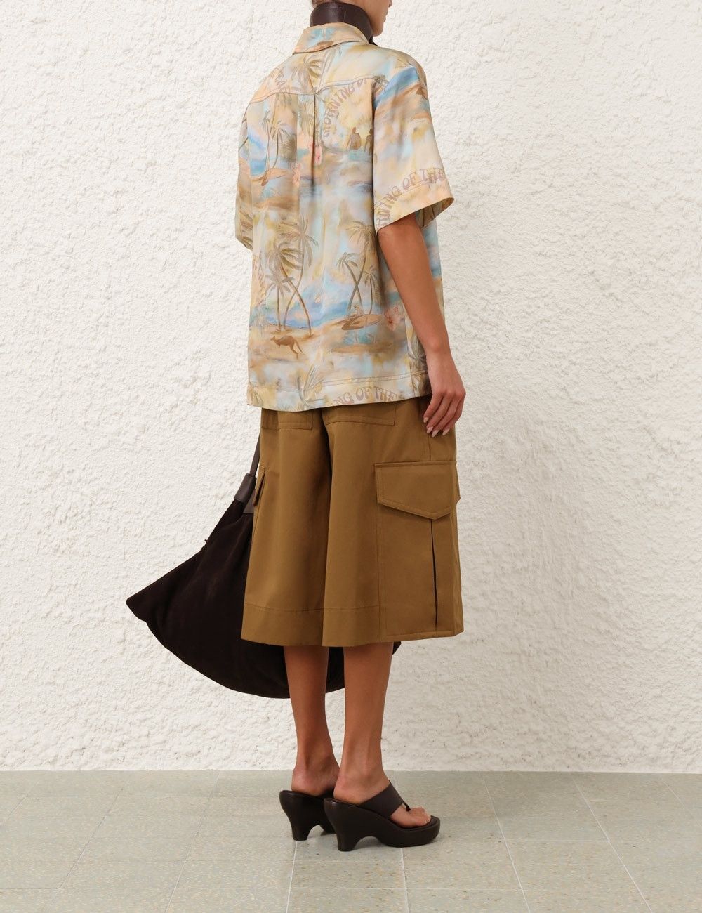 Zimmermann oc11z0226 Illuminate Short Sleeved Shirt In Multicolor Size L / US 10 / IT 46 - 4 Thumbnail