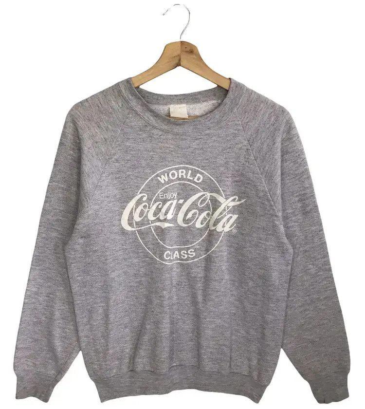 Coca Cola Vintage 90's Coca Cola x Fruit Of The Loom Sweatshirts Size US M / EU 48-50 / 2 - 1 Thumbnail