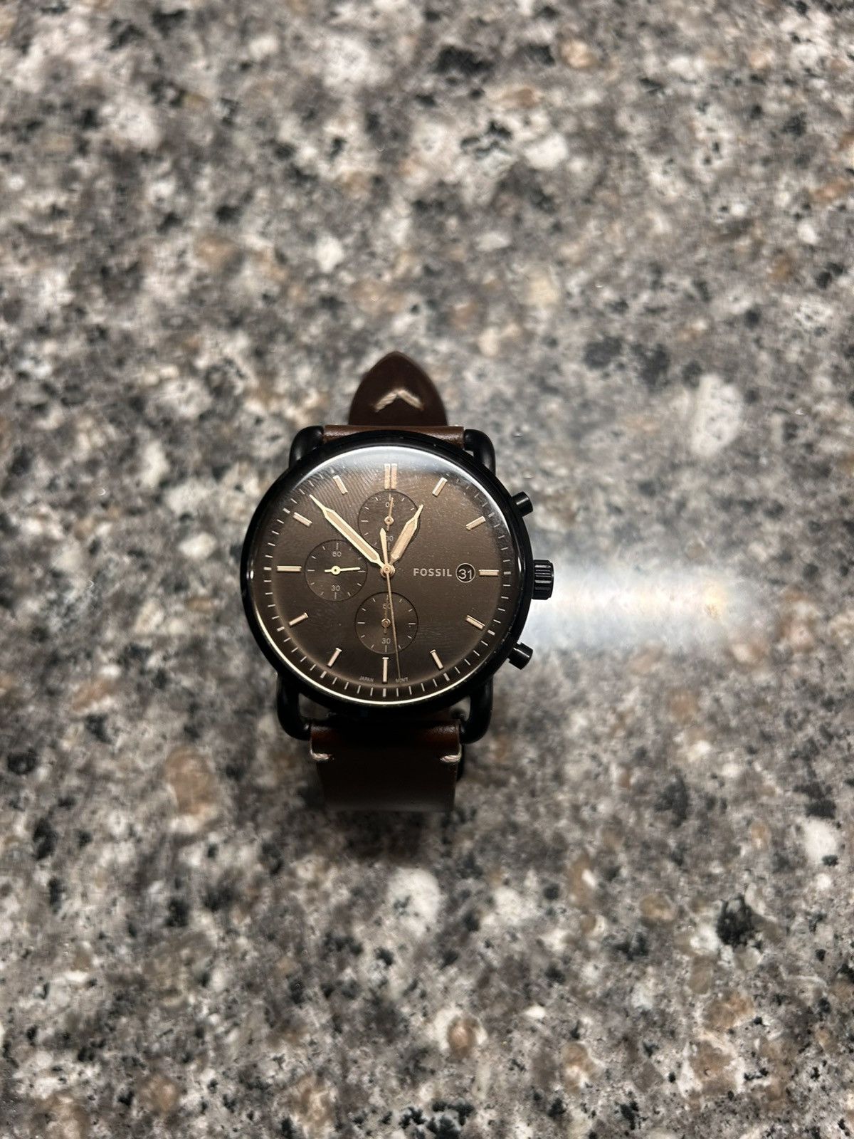 Fossil Commuter Black Dial FS5403 Size ONE SIZE - 1 Thumbnail