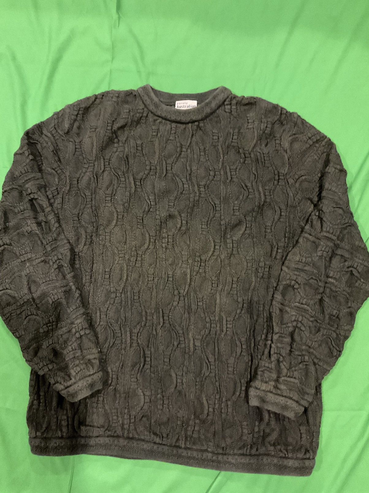 Vintage Vintage Coogi Style Khaki wool sweater Size US XL / EU 56 / 4 - 1 Thumbnail